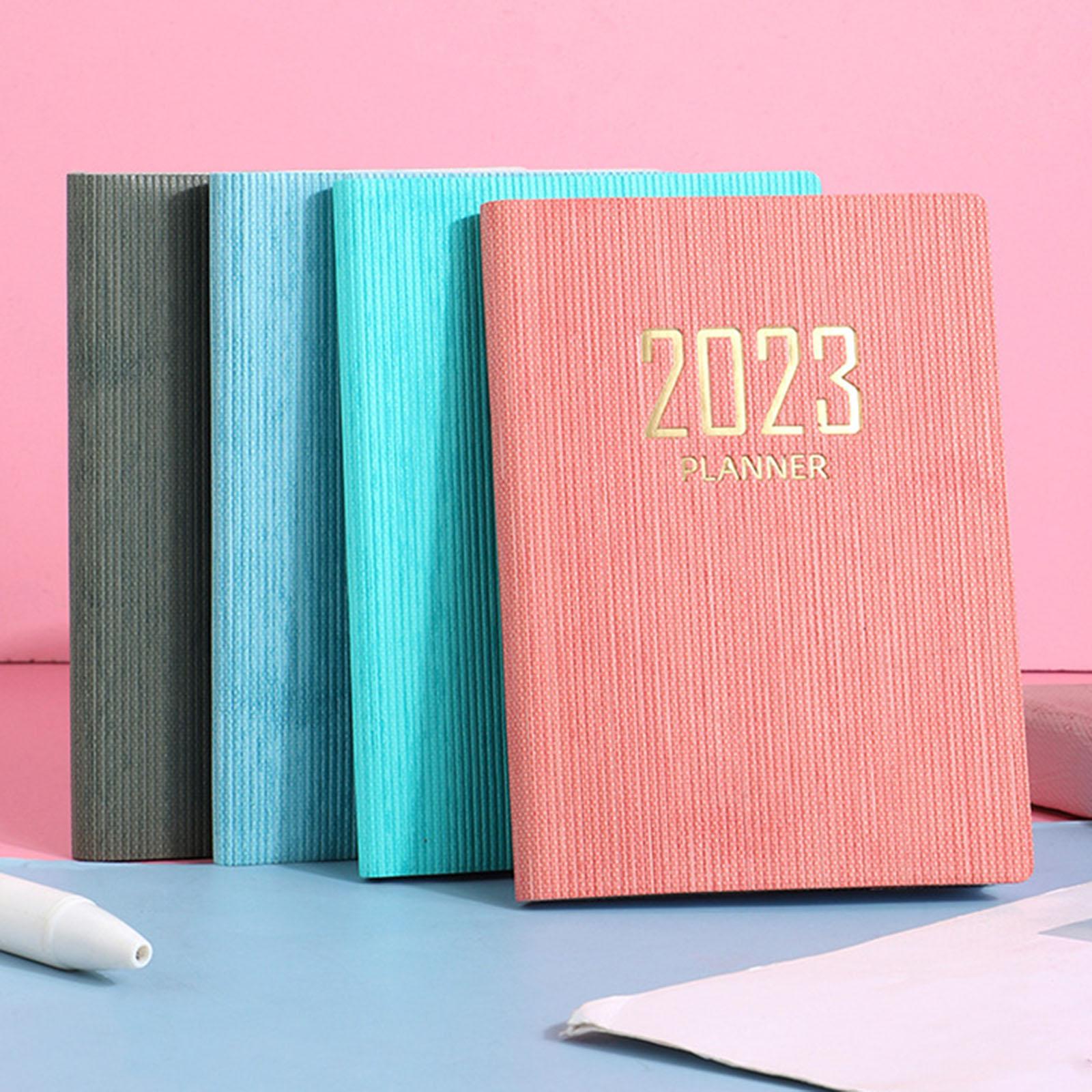 Monthly Planner 2023 Journal A7 Notebook Planner Notepads Project Planning Pink