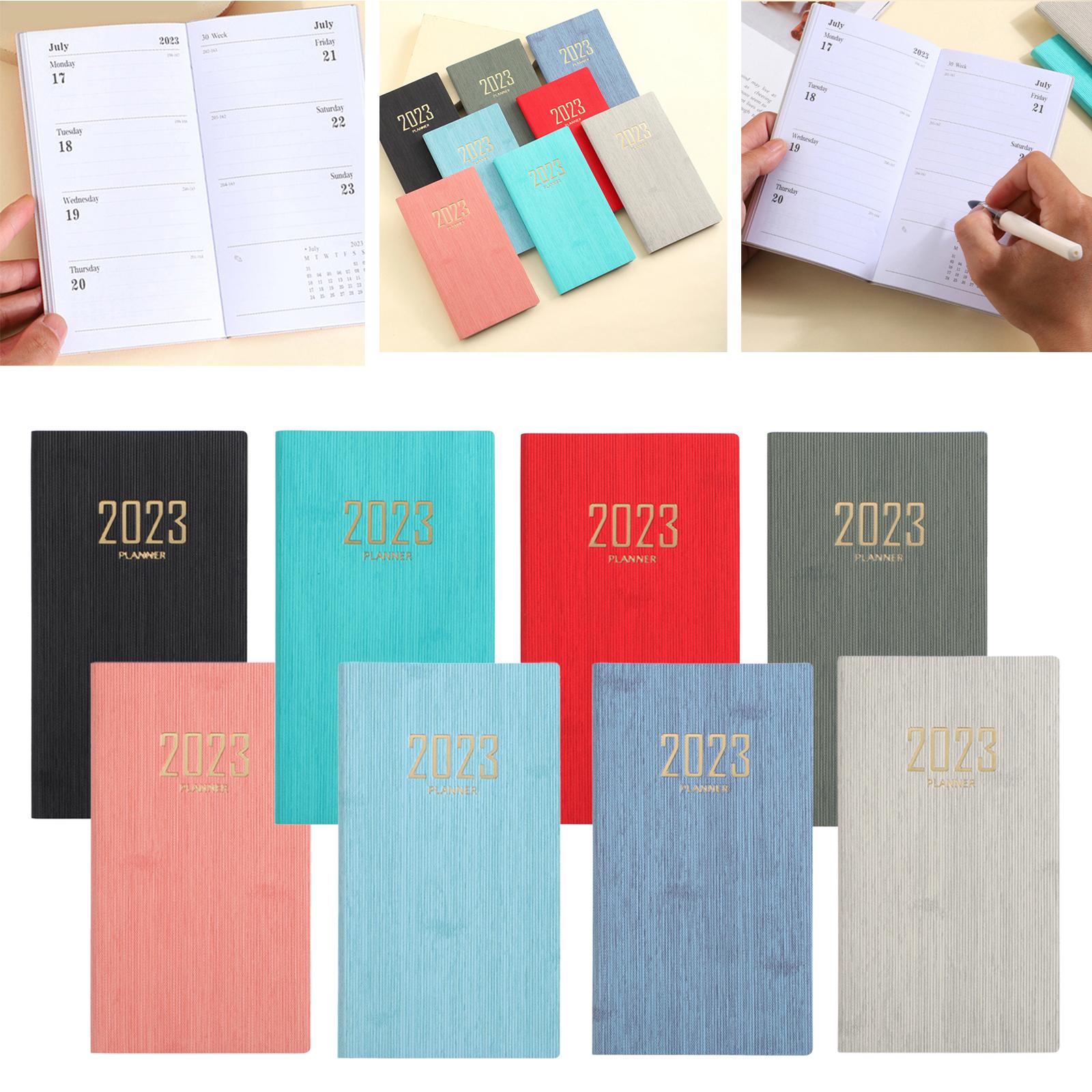 Recording Weekly Notebook Planner Planning Daily Account for Gifts New Year Black