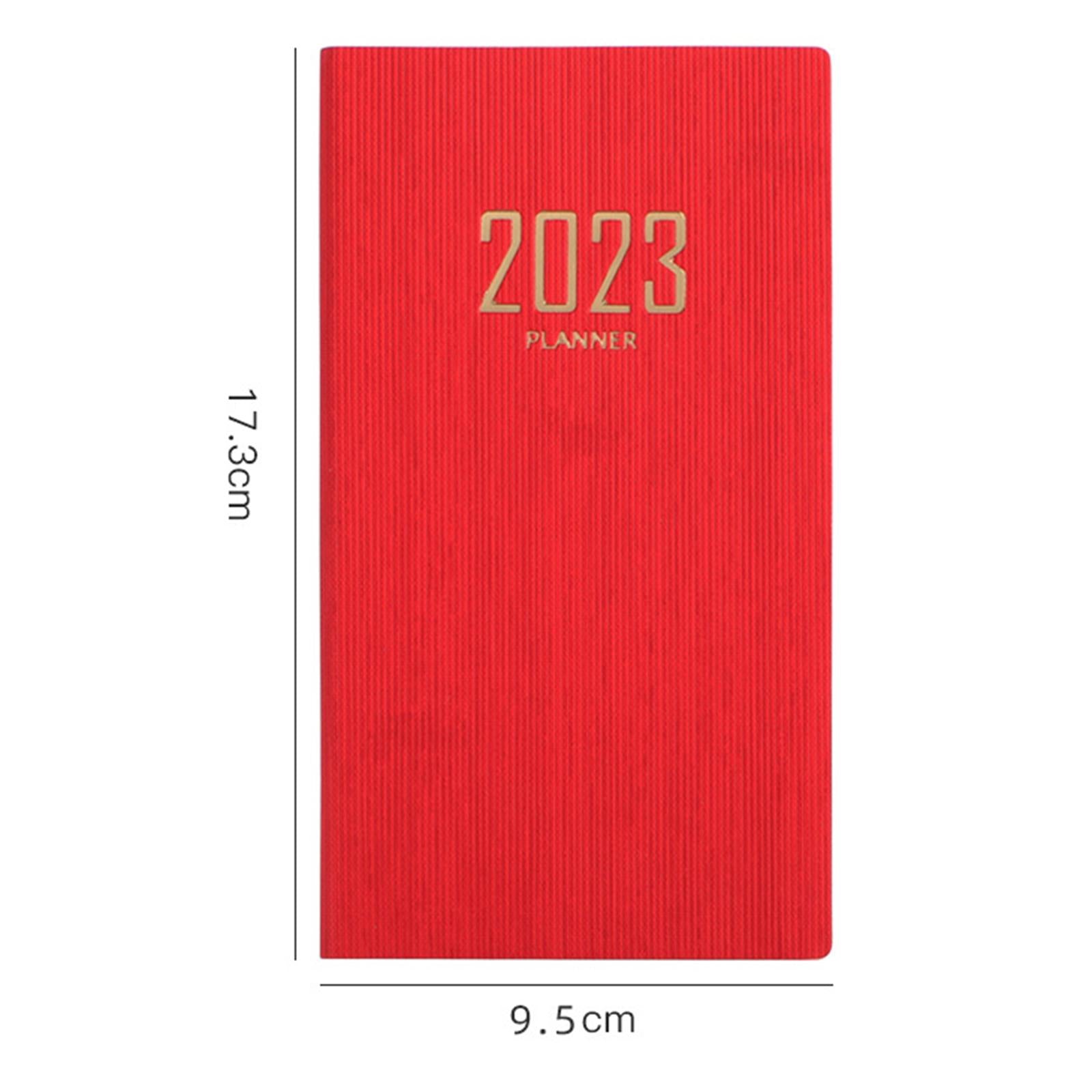 Recording Weekly Notebook Planner Planning Daily Account for Gifts New Year Red