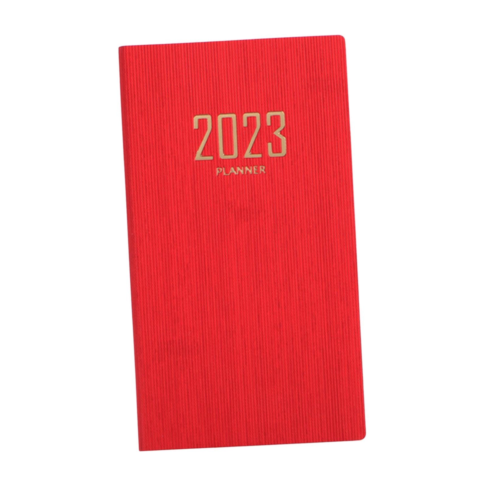 Recording Weekly Notebook Planner Planning Daily Account for Gifts New Year Red