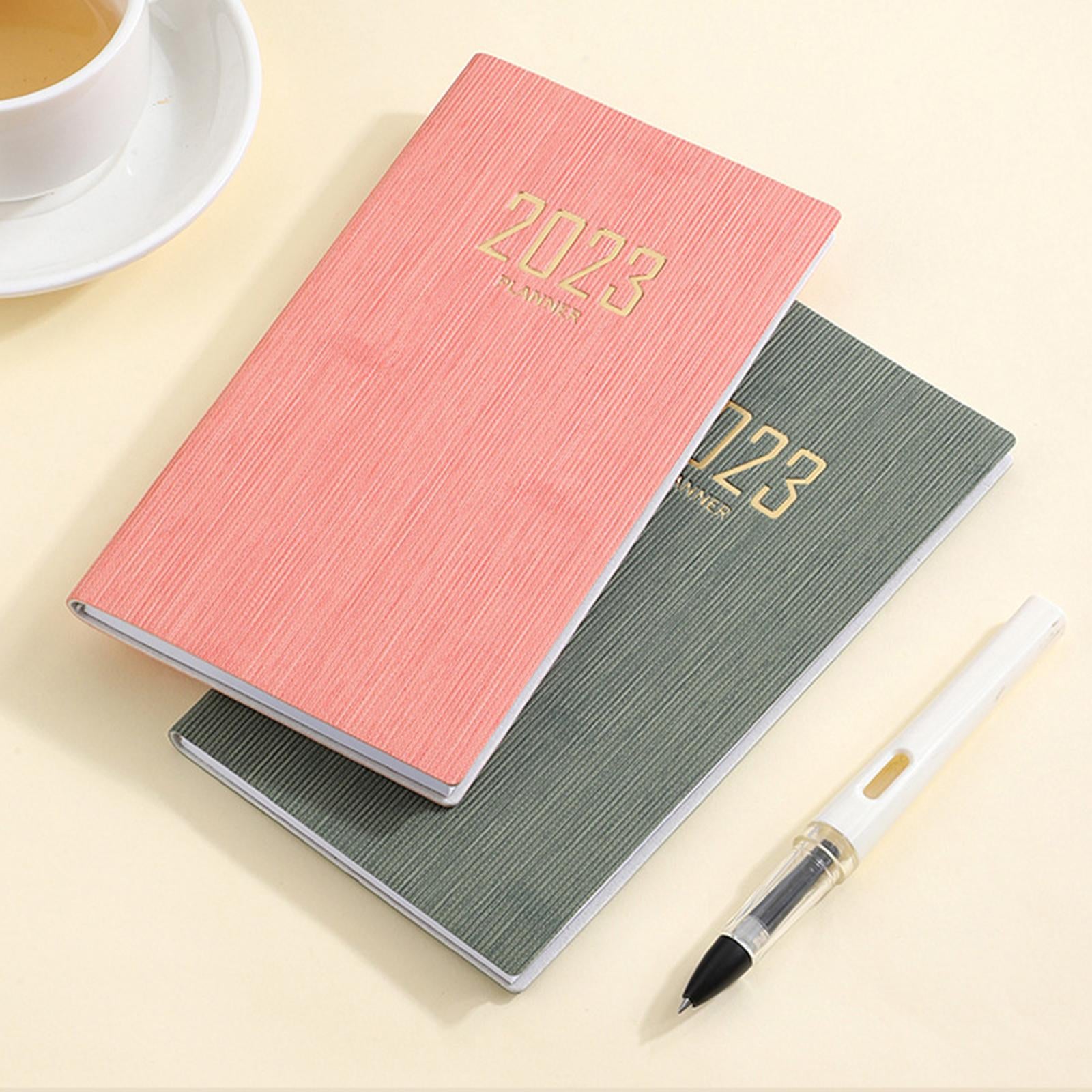 Recording Weekly Notebook Planner Planning Daily Account for Gifts New Year Pink