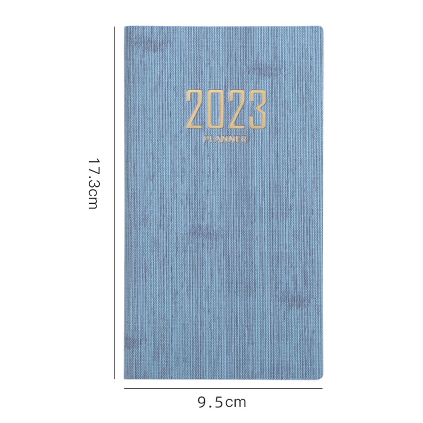 Recording Weekly Notebook Planner Planning Daily Account for Gifts New Year Dark Blue