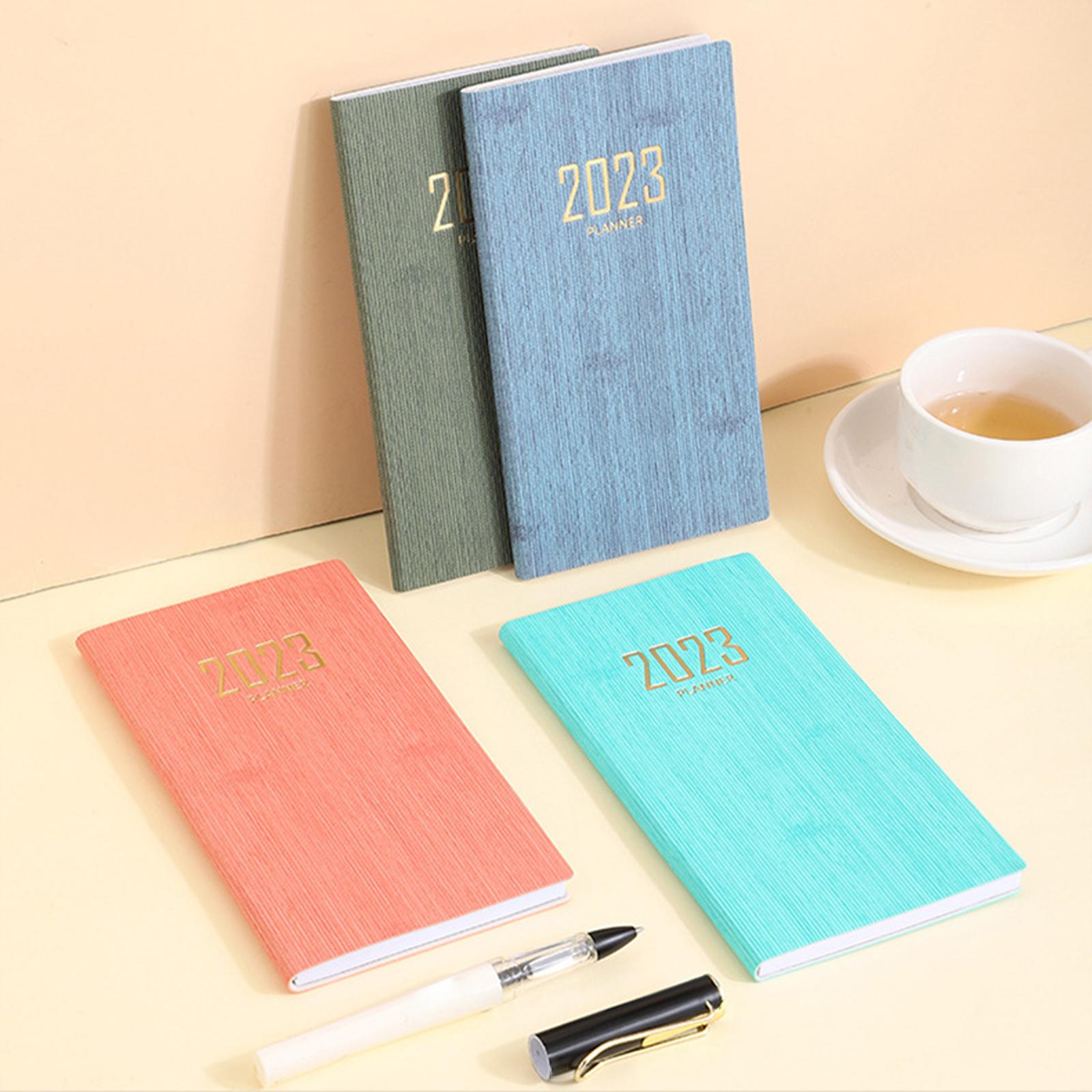 Recording Weekly Notebook Planner Planning Daily Account for Gifts New Year Green