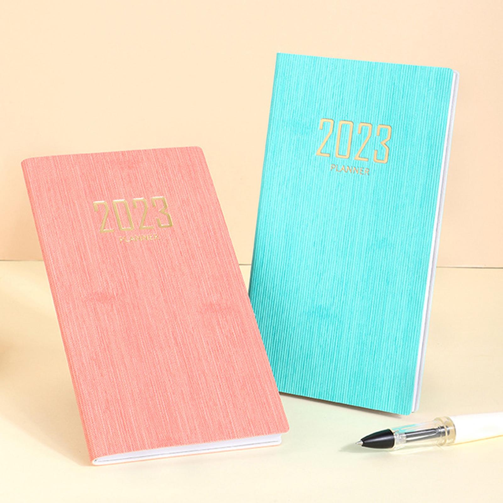 Recording Weekly Notebook Planner Planning Daily Account for Gifts New Year Green