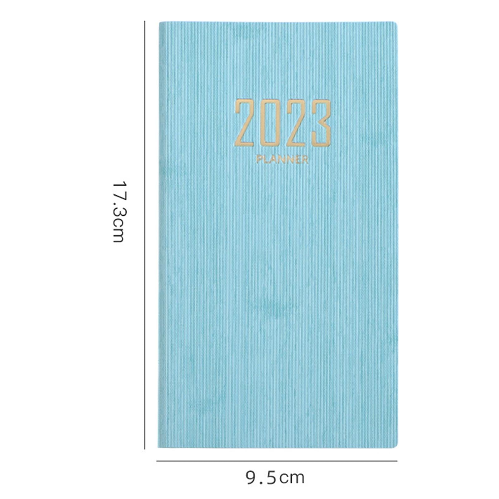 Recording Weekly Notebook Planner Planning Daily Account for Gifts New Year Blue