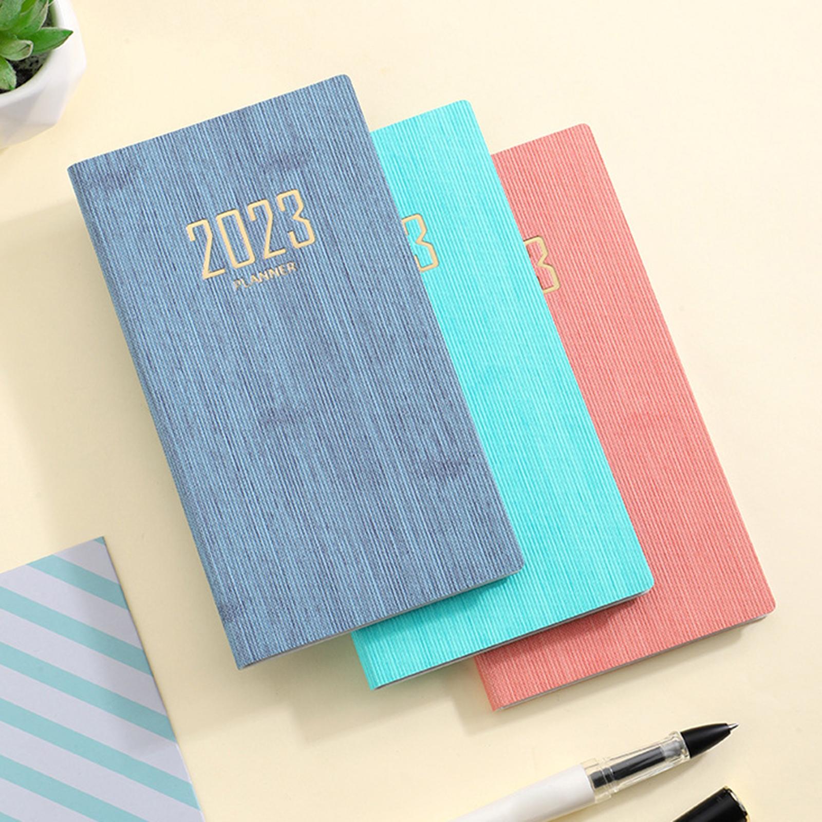 Recording Weekly Notebook Planner Planning Daily Account for Gifts New Year Blue