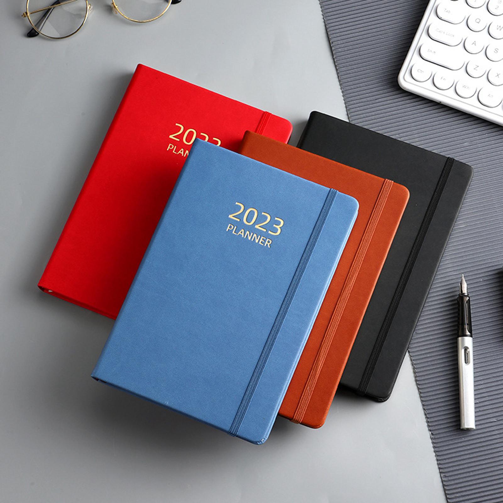 A5 Diary Notebook Journals Notebook 2023 Monthly Planner Notepad Thick Paper Red