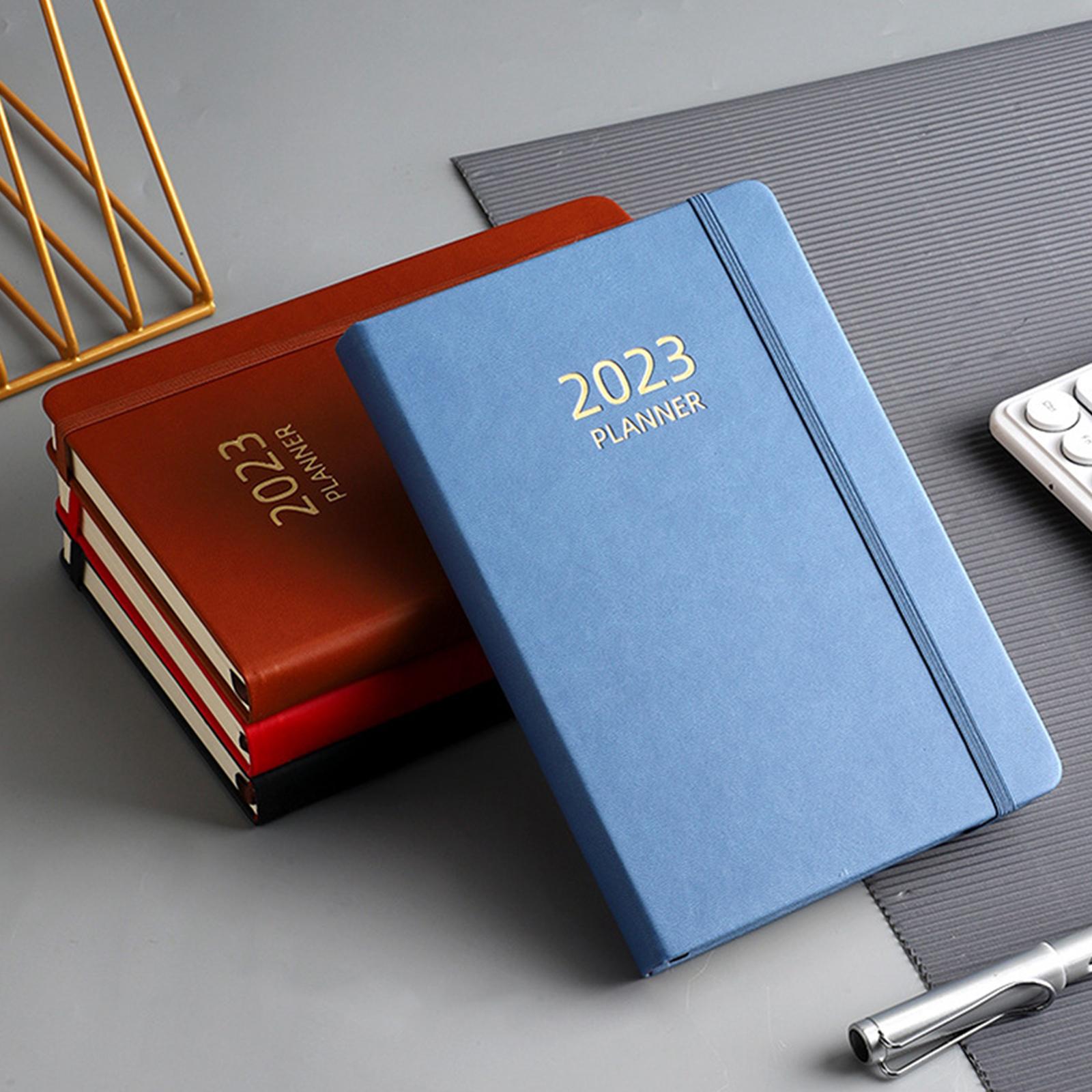 A5 Diary Notebook Journals Notebook 2023 Monthly Planner Notepad Thick Paper Blue