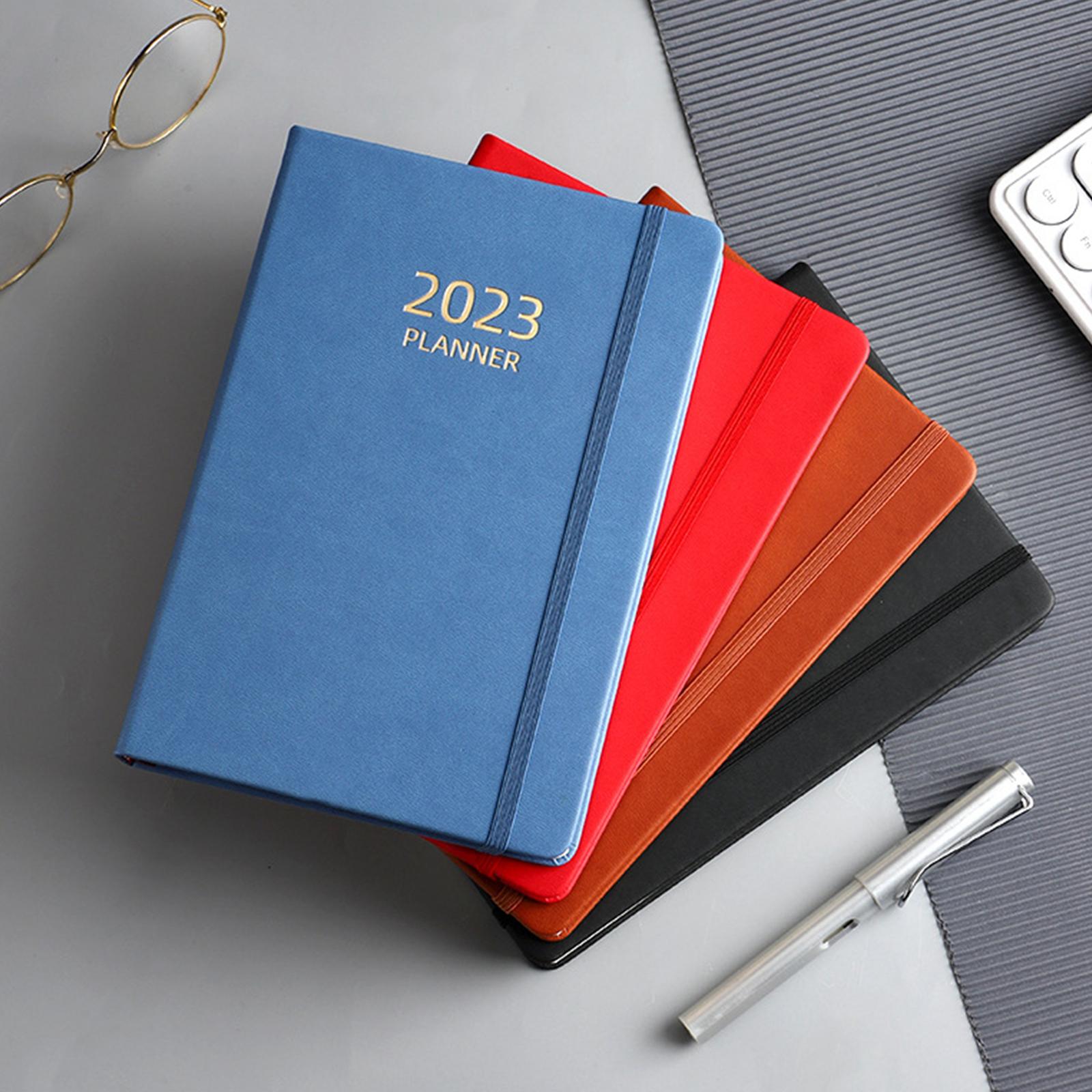 A5 Diary Notebook Journals Notebook 2023 Monthly Planner Notepad Thick Paper Blue