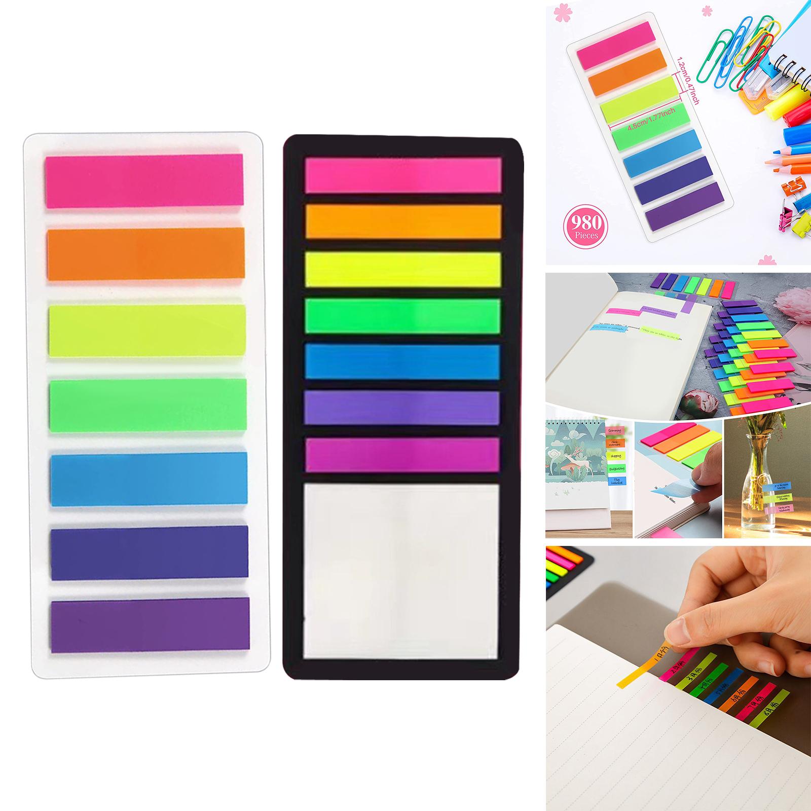 Index Tabs Writable Page Sticky Notes for Diaries Book Markers Magazines Seven Colors