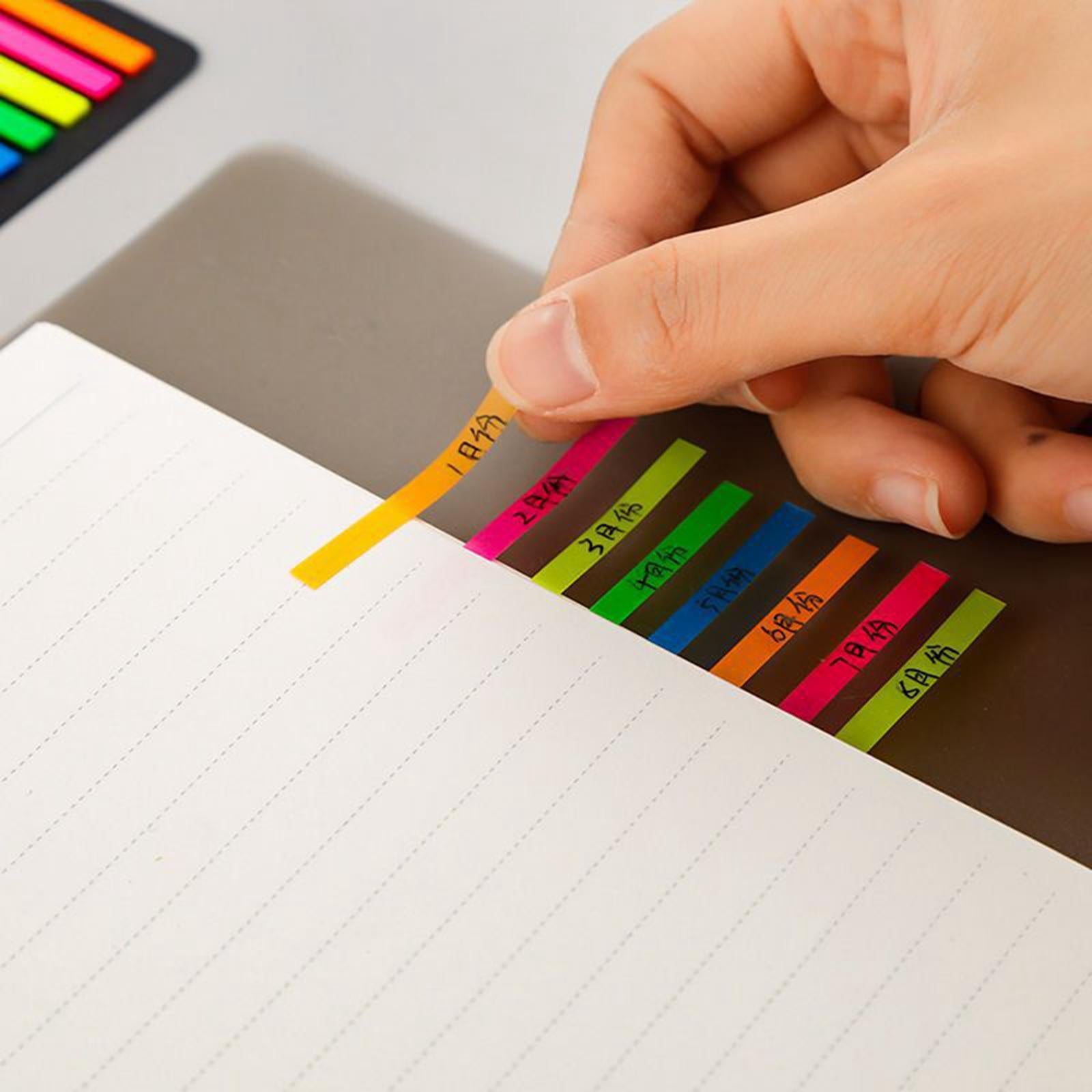 Index Tabs Writable Page Sticky Notes for Diaries Book Markers Magazines with Note