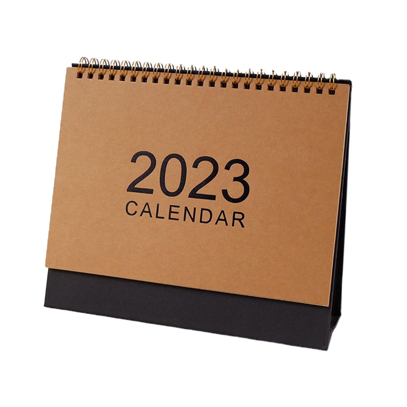 Daily Flip Calendar Yearly Calendar Planner Desktop for ideas Meetings Medium and Black