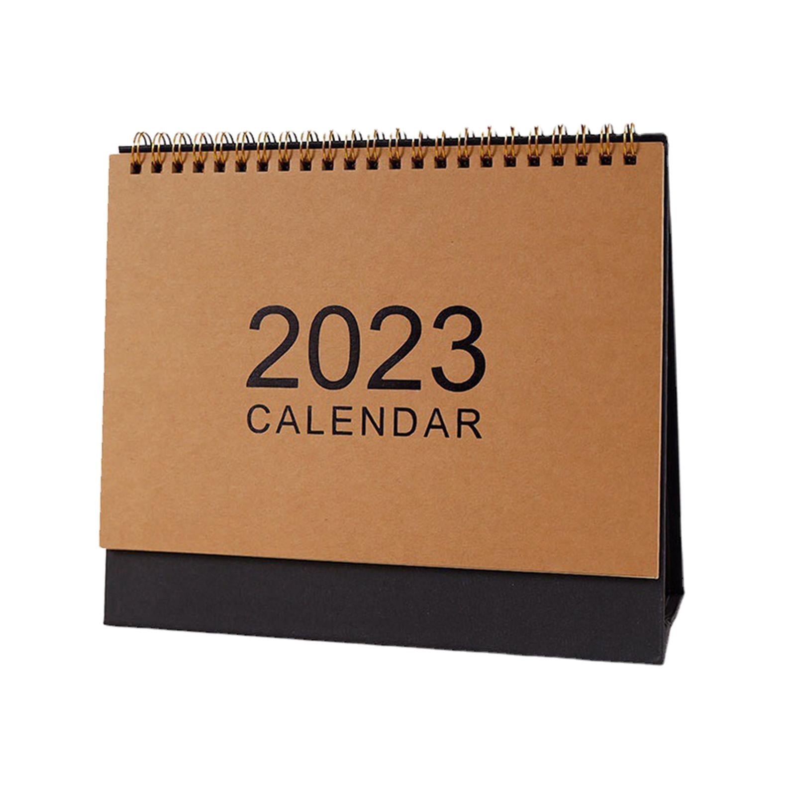 Daily Flip Calendar Yearly Calendar Planner Desktop for ideas Meetings Medium and Black