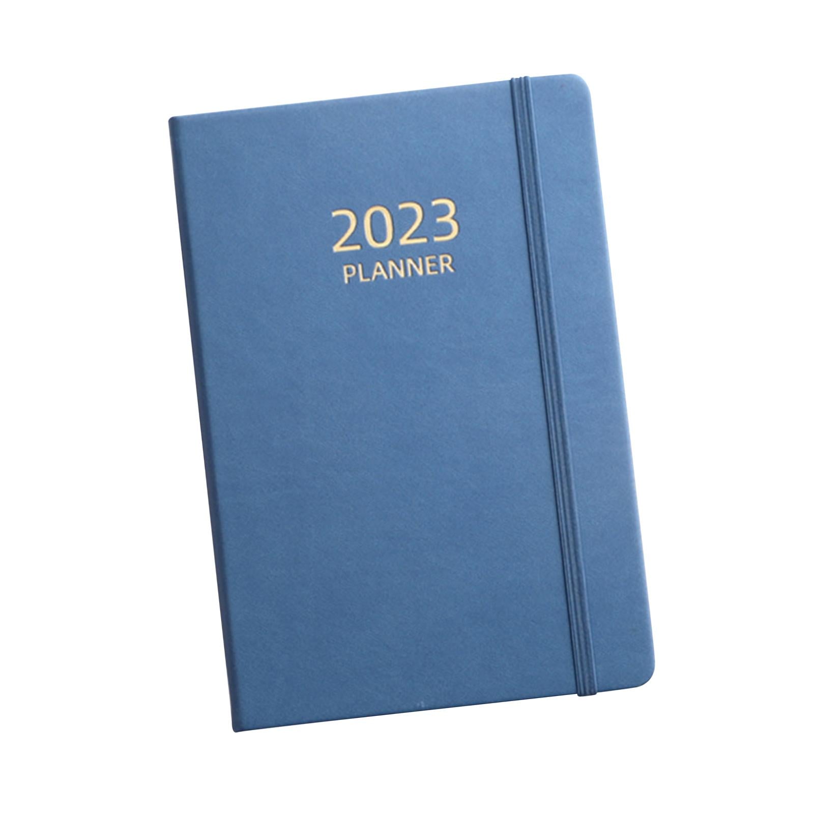 A5 Notebook Planner Journal Notebook 2023 Weekly Planner Notepads PU Cover Blue