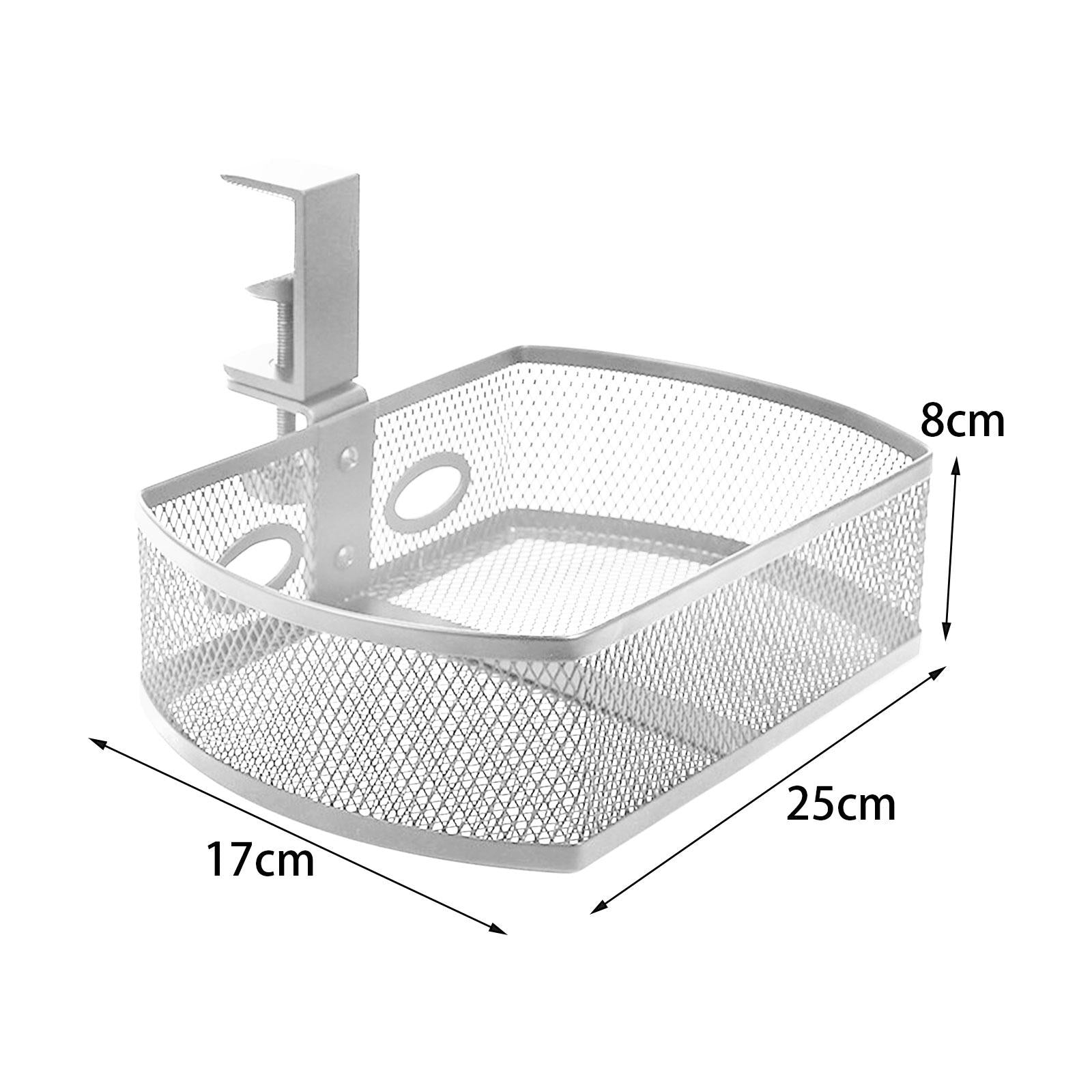 Under Desk Drawer Organizer Tray Rotates 360 Degrees for Living Room Office White