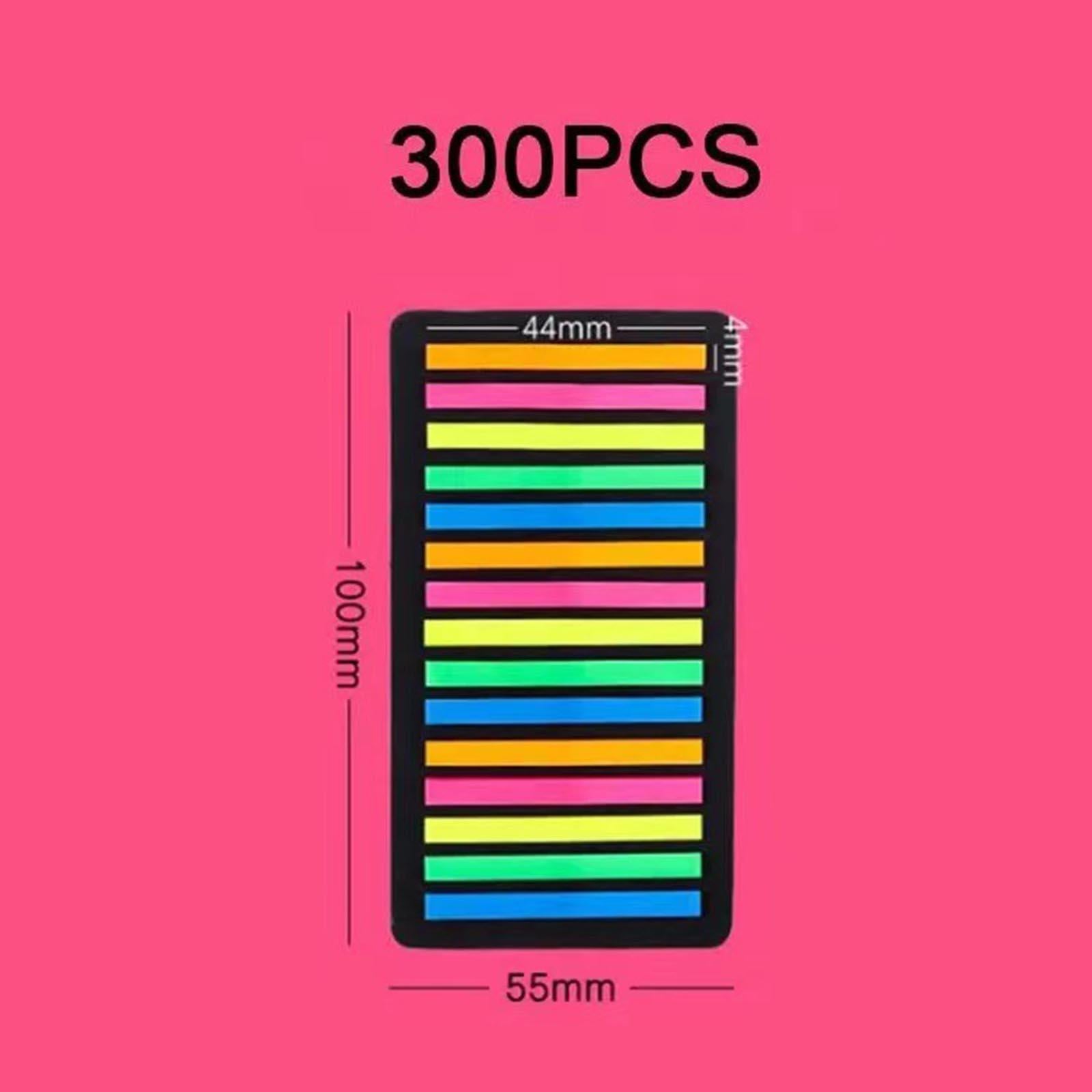 2Pcs Fluorescent Sticky Tabs Sticky Notes Flags Stickers for Magazines