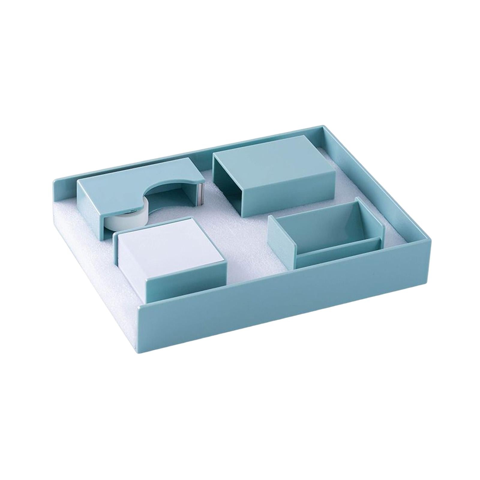 Desk Stationery Set Pen Pencil Holder Dustproof Portable Storage for Office