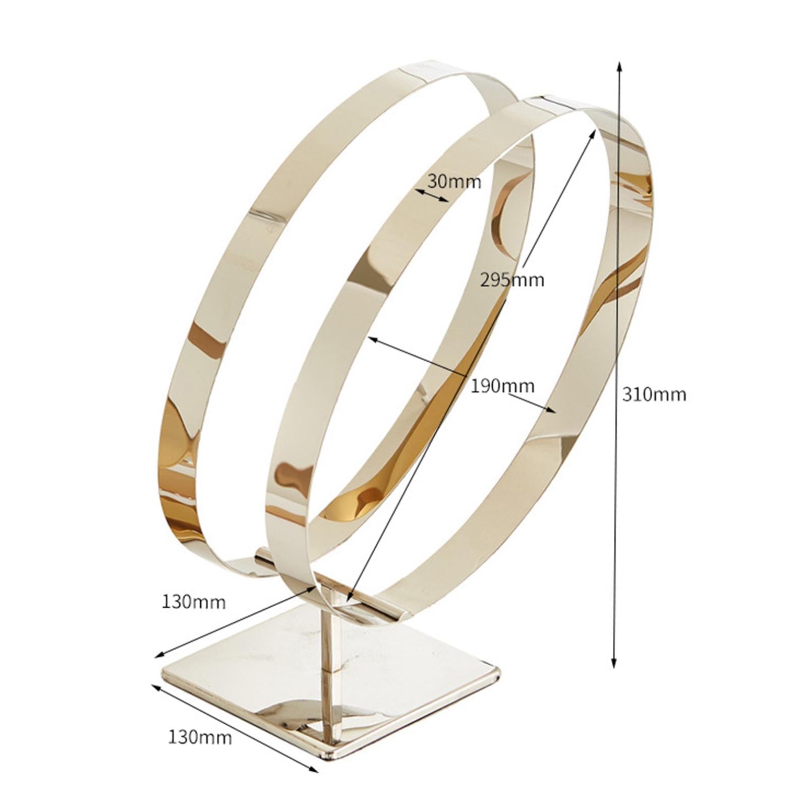 Stainless Steel Belt Display Stands Double Loop for Store Display Props primary color