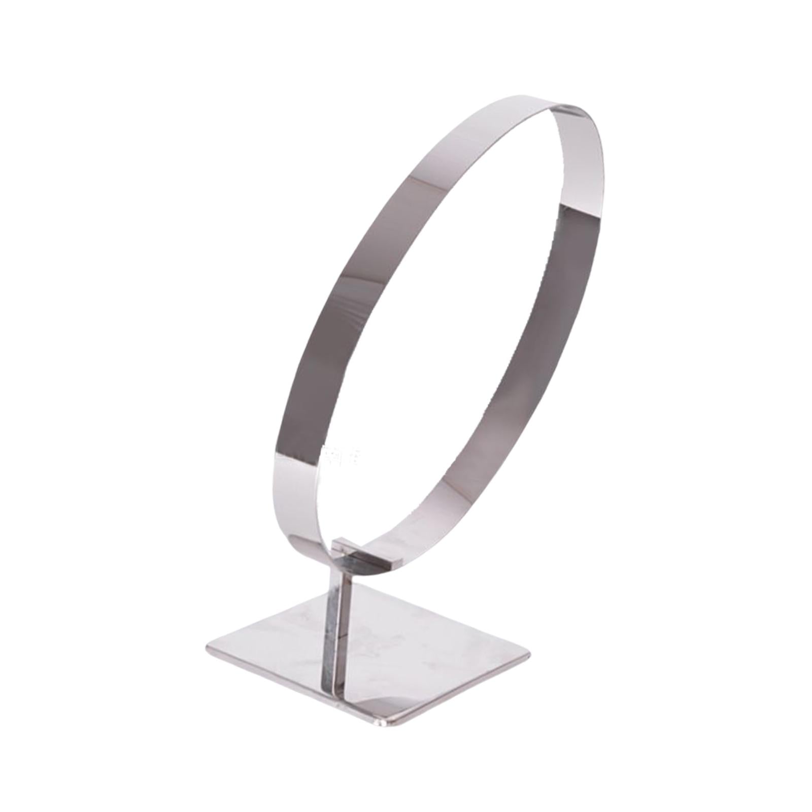 Stainless Steel Belt Display Stands Space Saver Curved for Store Show Women primary color