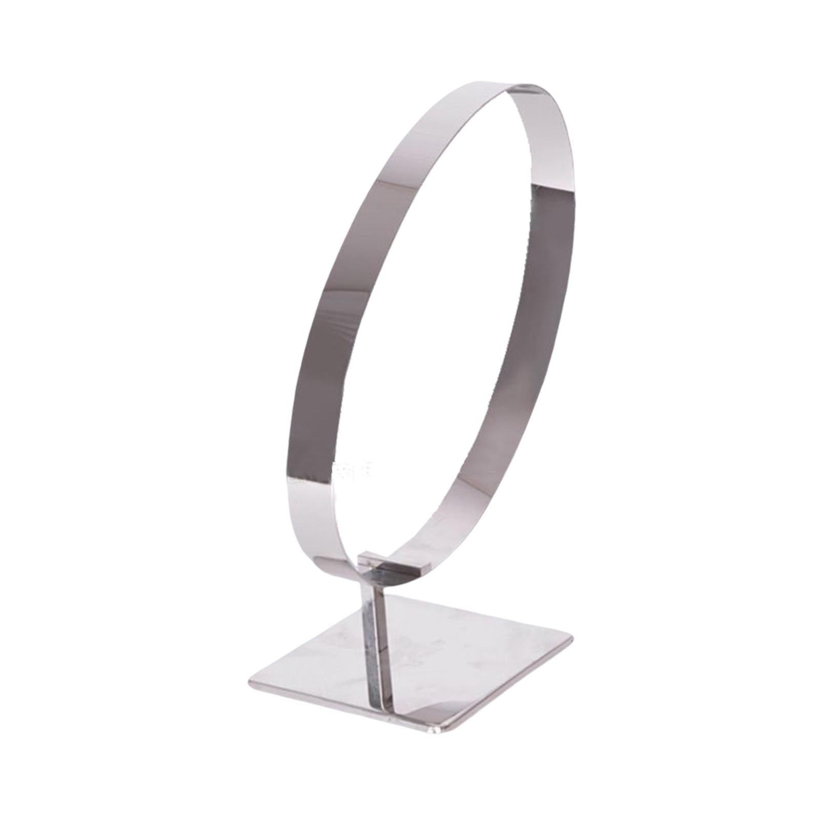 Stainless Steel Belt Display Stands Space Saver Curved for Store Show Women primary color