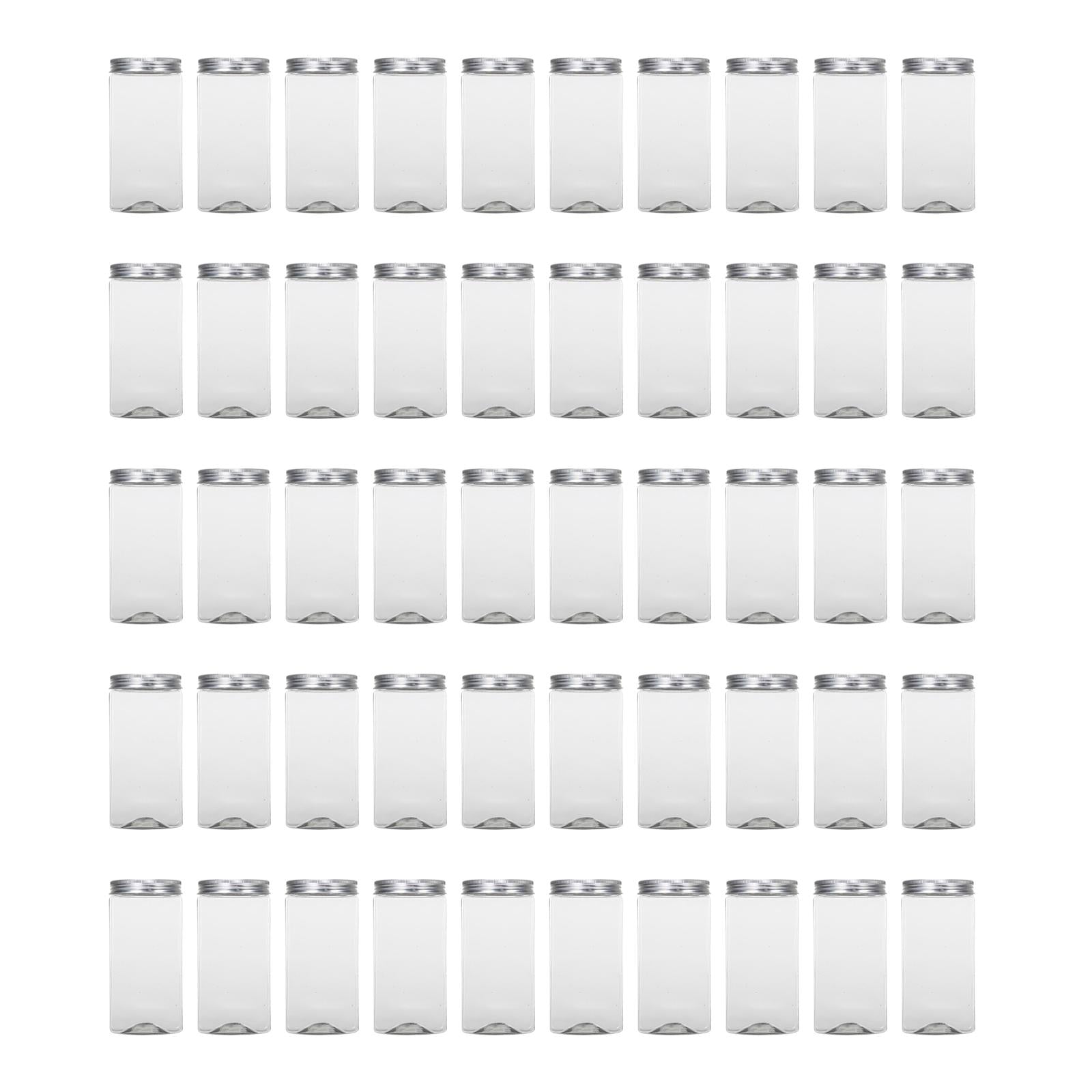 50x Bubble Tea Cups Bottle with Airtight Lids for Smoothie Iced Coffee style B Hole cover