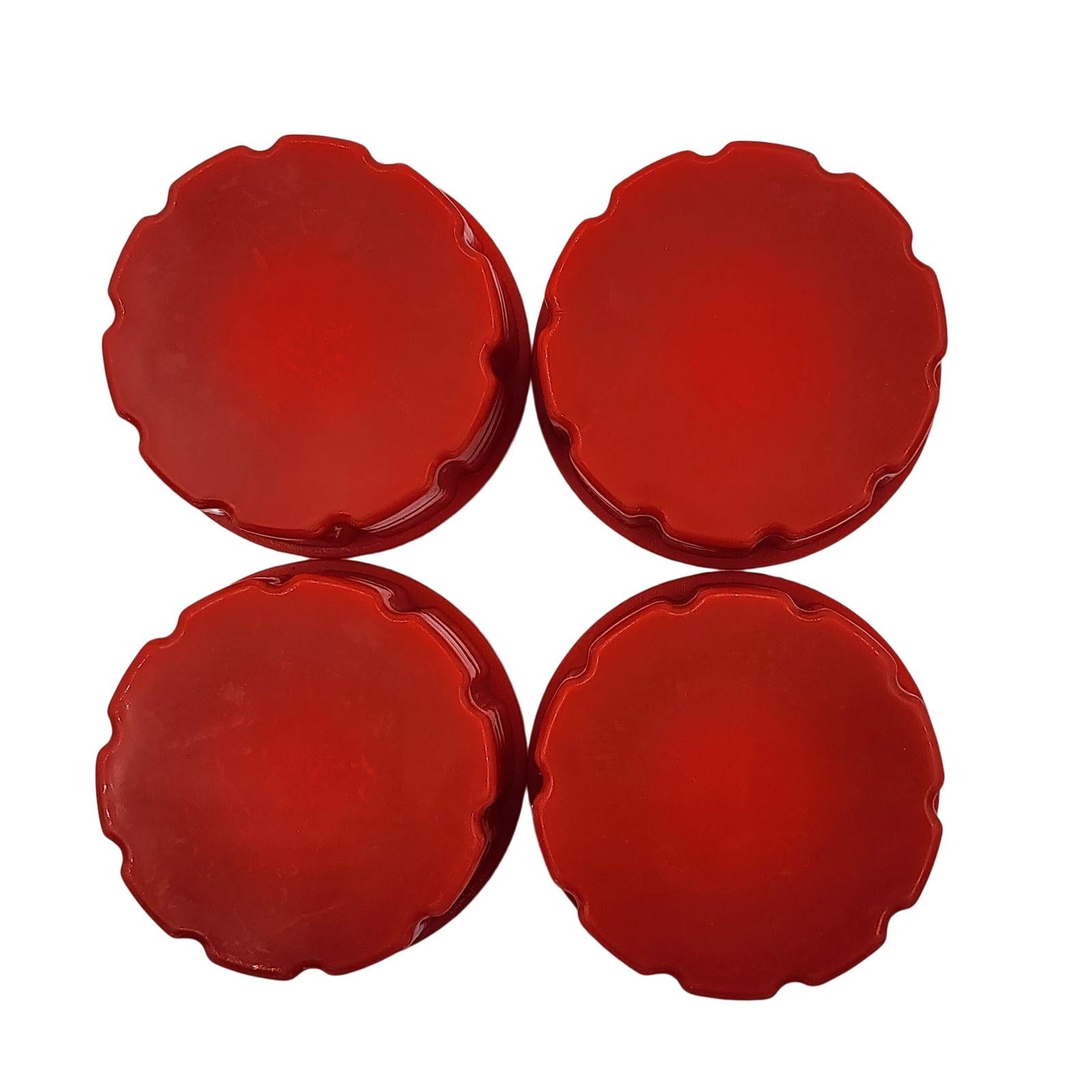 4Pcs Replacement Gas Can Solid Base Caps with Gaskets for Restaurant Outdoor