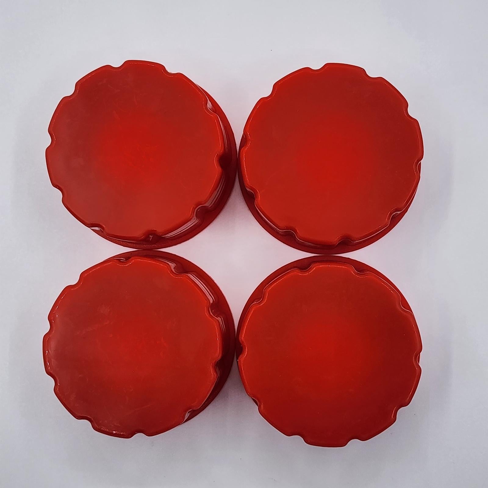 4Pcs Replacement Gas Can Solid Base Caps with Gaskets for Restaurant Outdoor