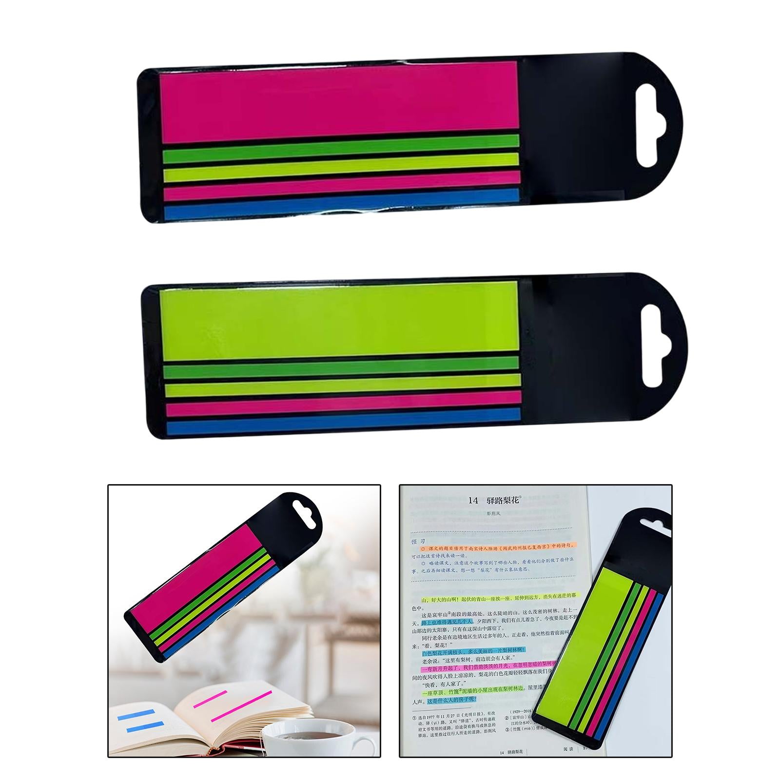 Page Markers Highlighting Book Notes Removes Cleanly for Reading Books Red