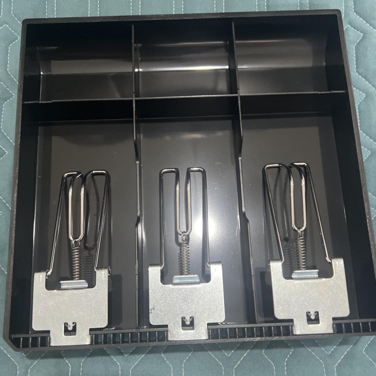Cash Register Drawer 3 Grid Currency Till Money Organizer for Store Hotel