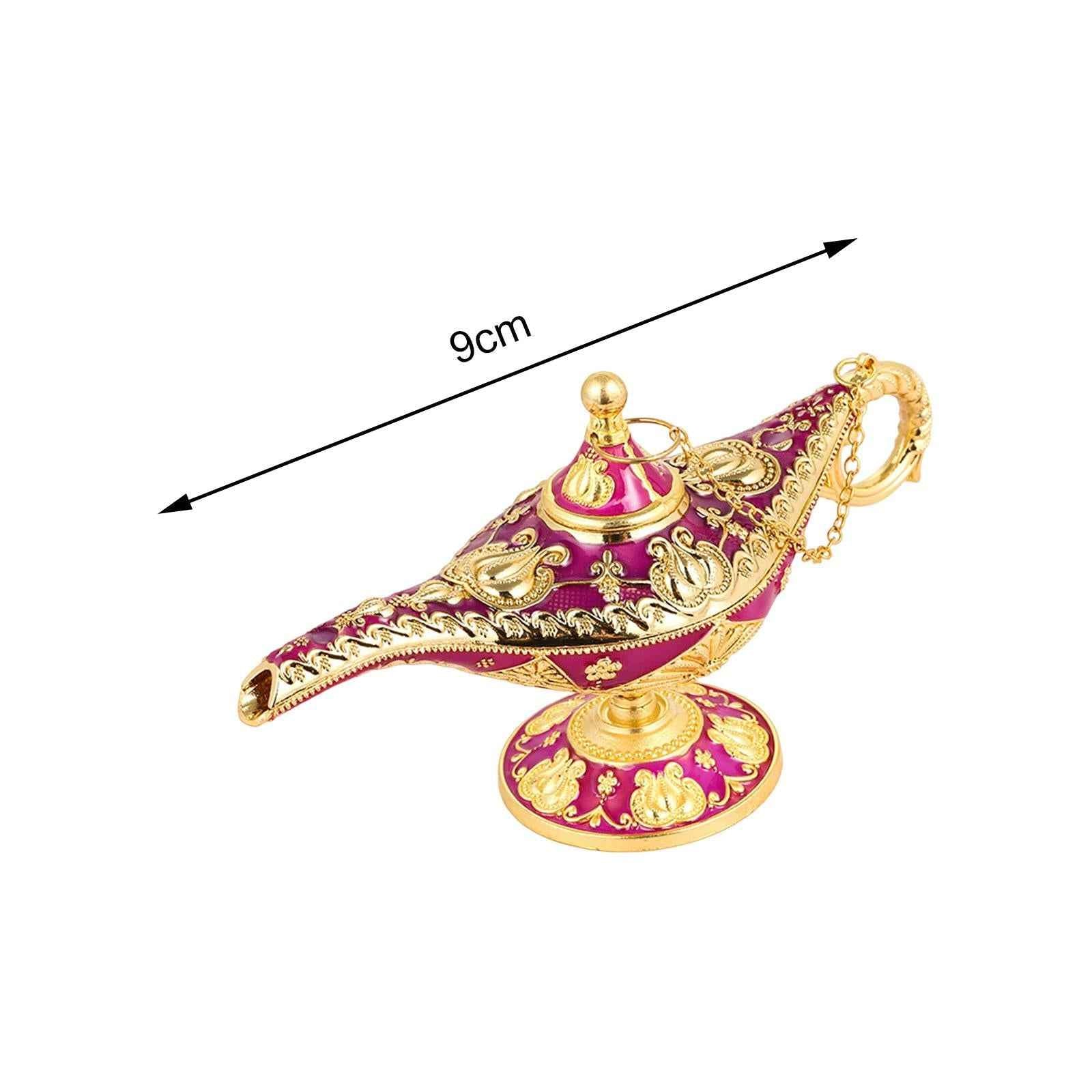 Classic Lamp Oil Lamp Prop Wishing Light for Wedding Home Purplish Red