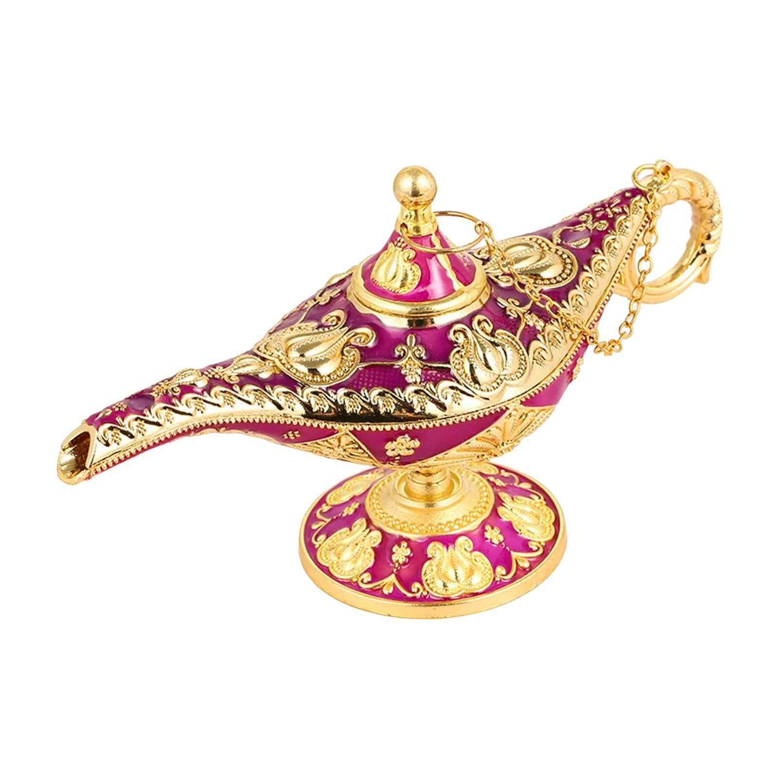 Classic Lamp Oil Lamp Prop Wishing Light for Wedding Home Purplish Red