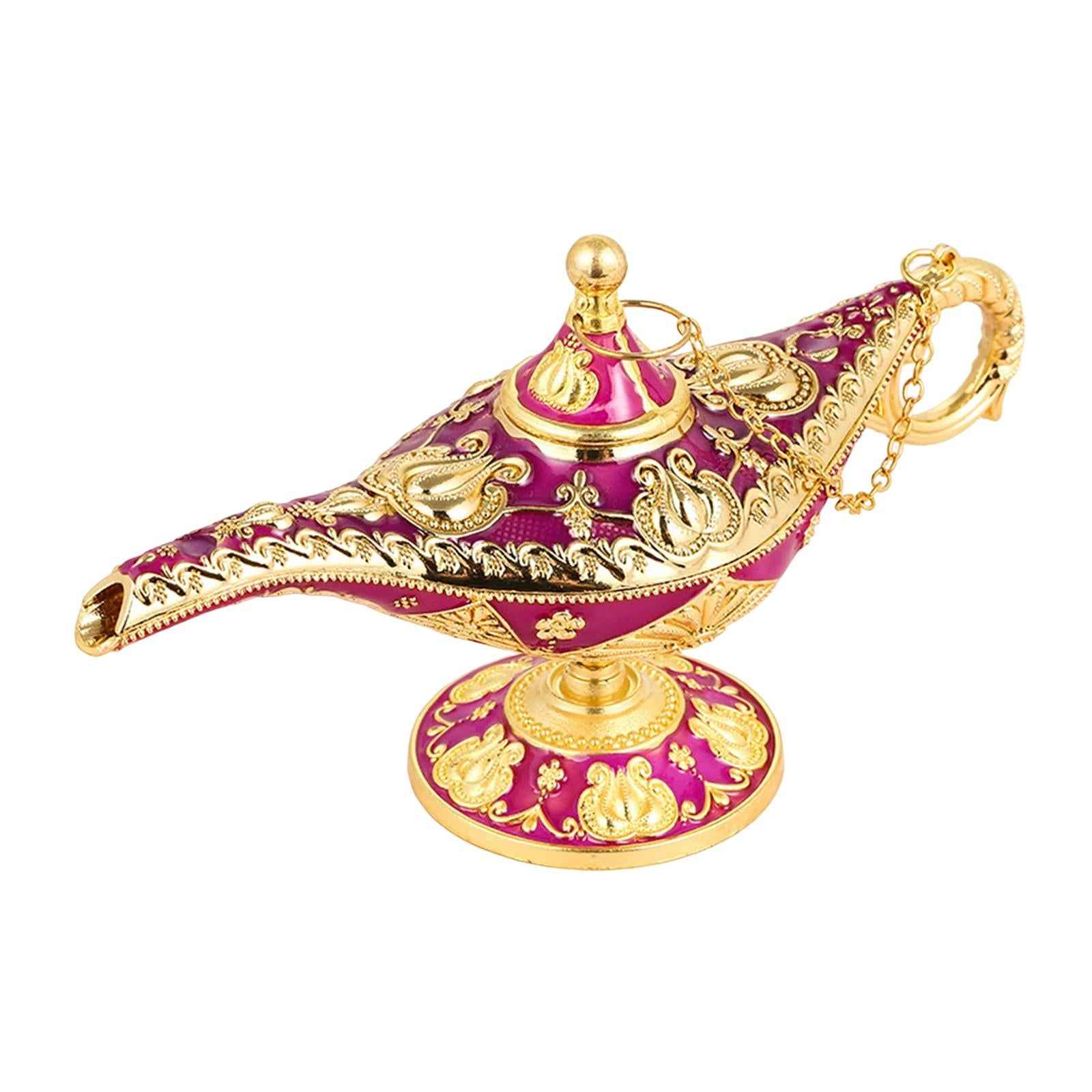 Classic Lamp Oil Lamp Prop Wishing Light for Wedding Home Purplish Red