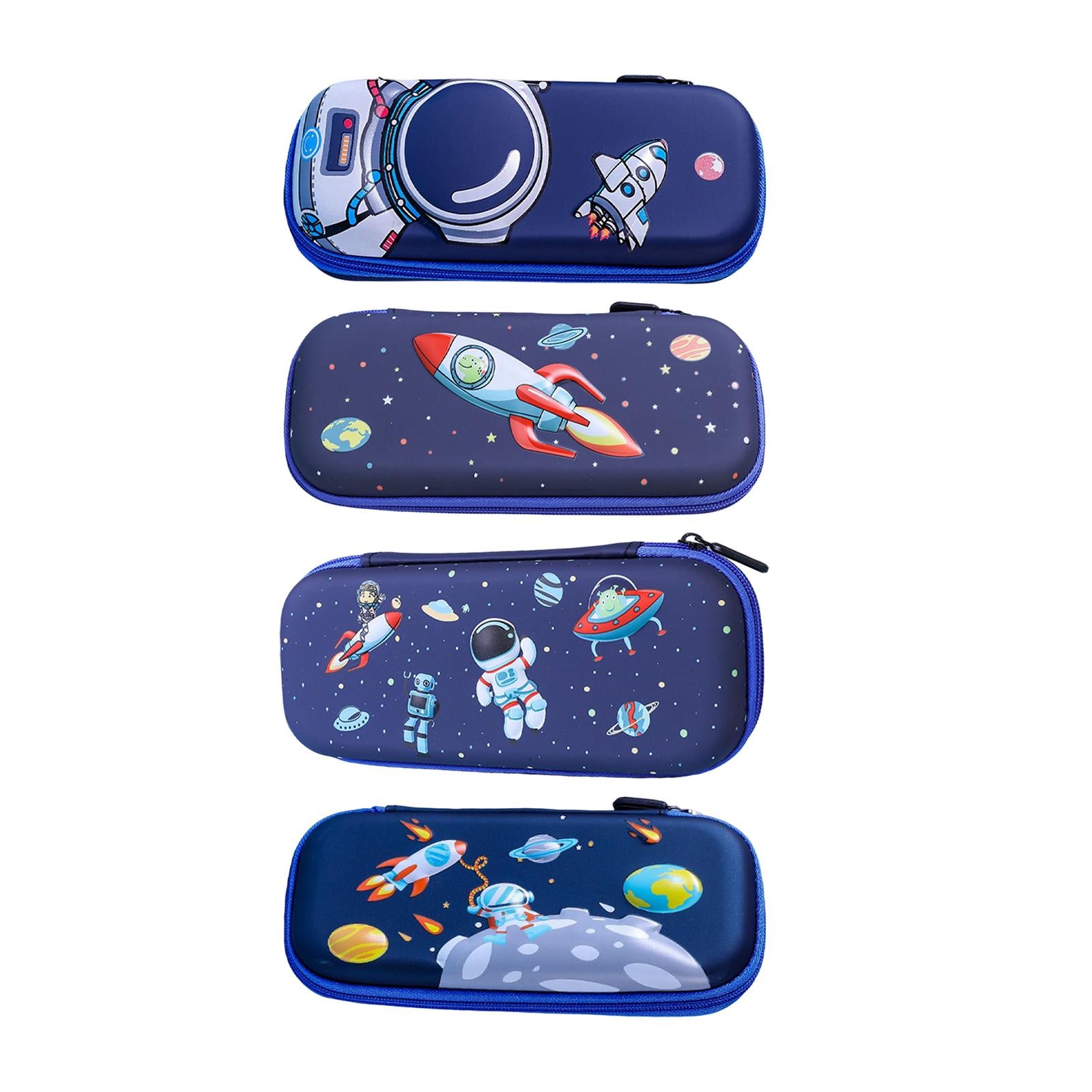 Pen Pouch Box Desk Organizer Portable Pencil Case for Office Stationery Kids Astronaut