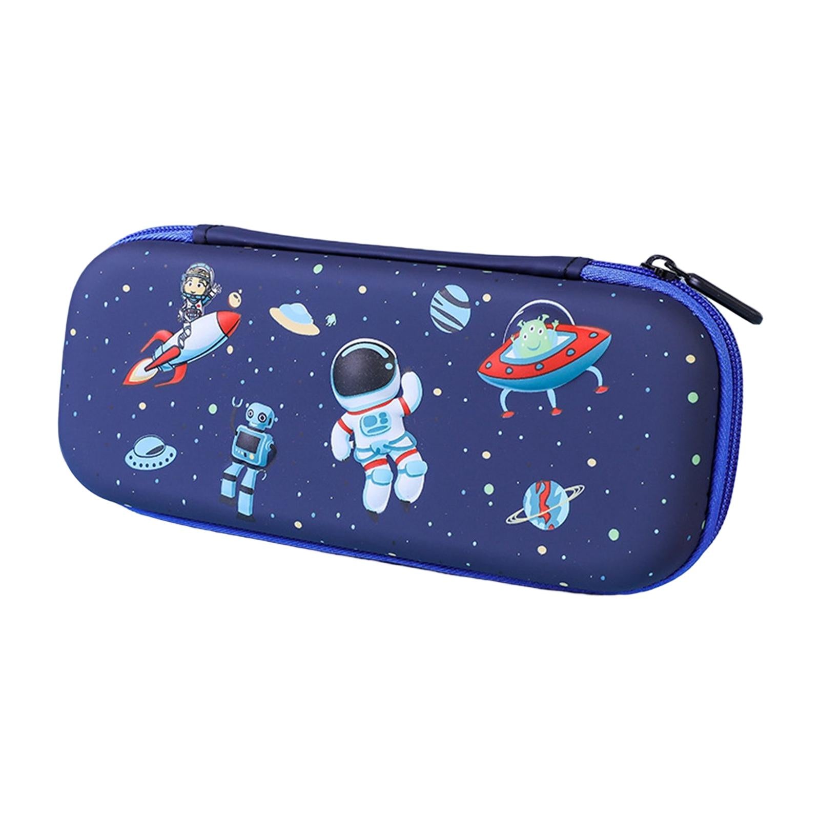 Pen Pouch Box Desk Organizer Portable Pencil Case for Office Stationery Kids Space Travel