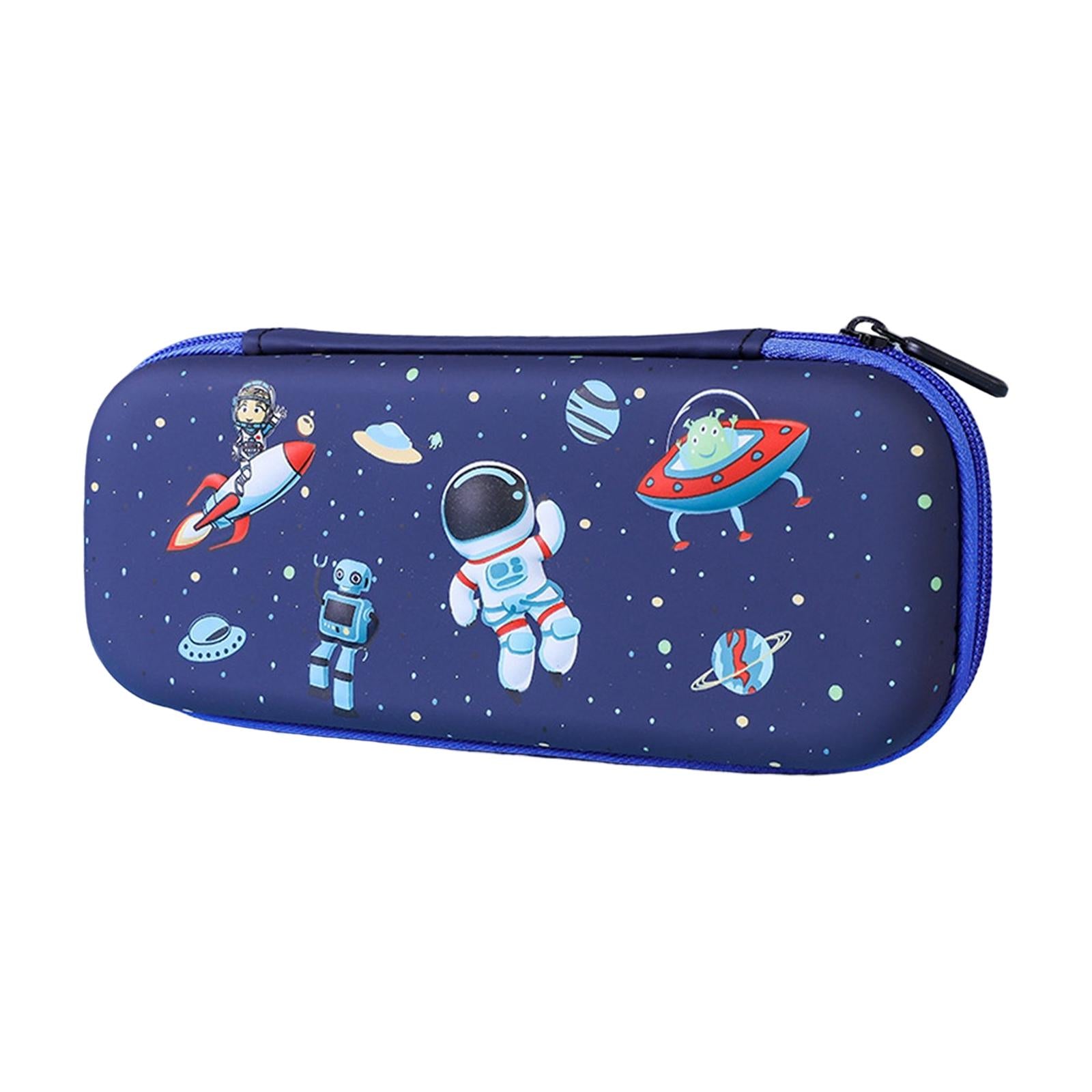 Pen Pouch Box Desk Organizer Portable Pencil Case for Office Stationery Kids Space Travel