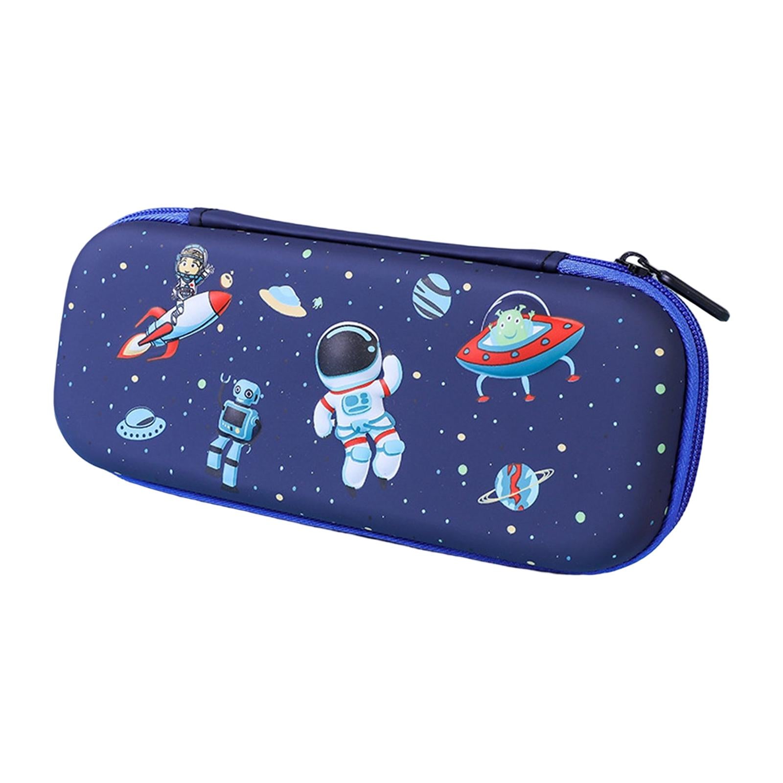 Pen Pouch Box Desk Organizer Portable Pencil Case for Office Stationery Kids Space Travel