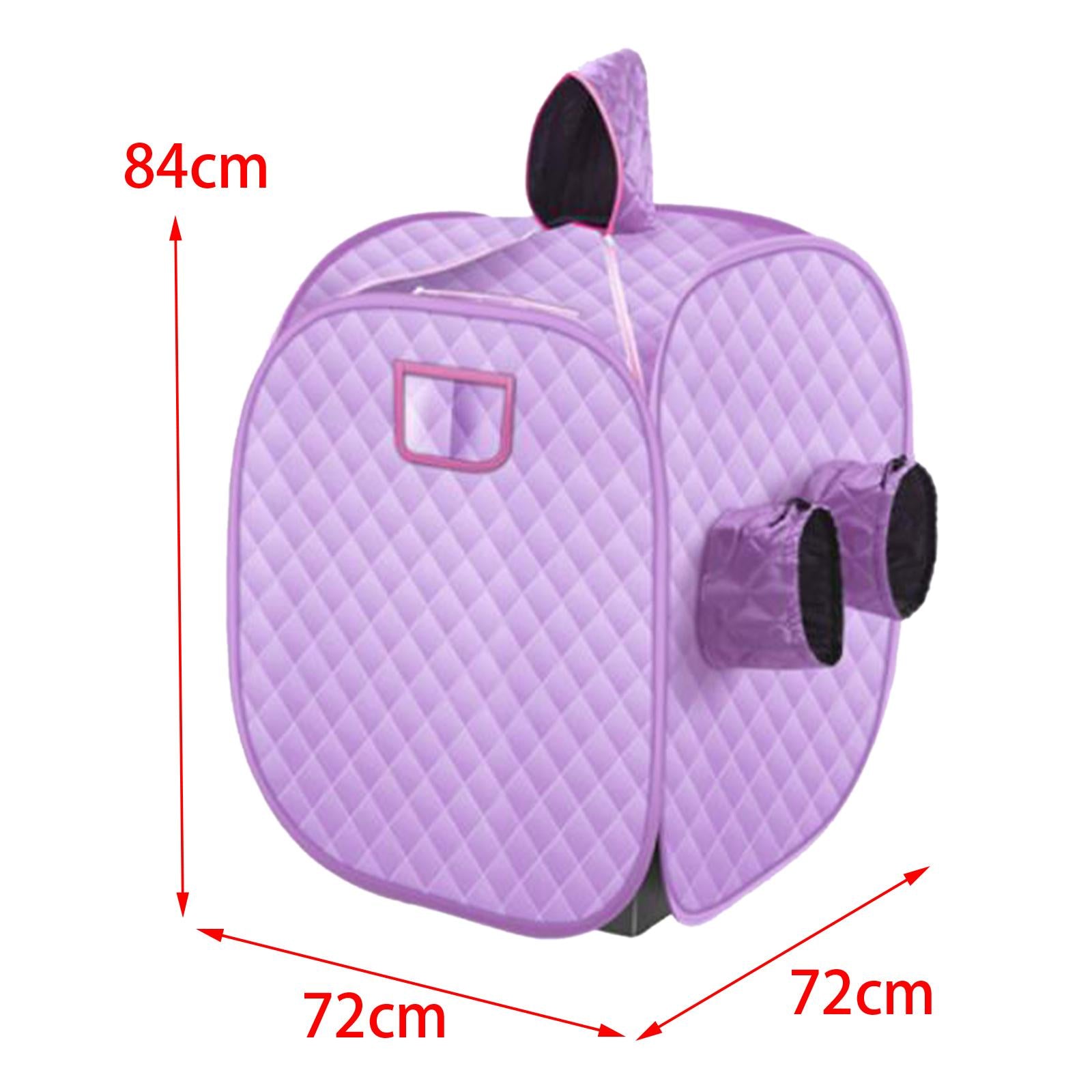 Portable Home SPA Tent Two Person Steamer Not Included for Indoor Home Light Violet