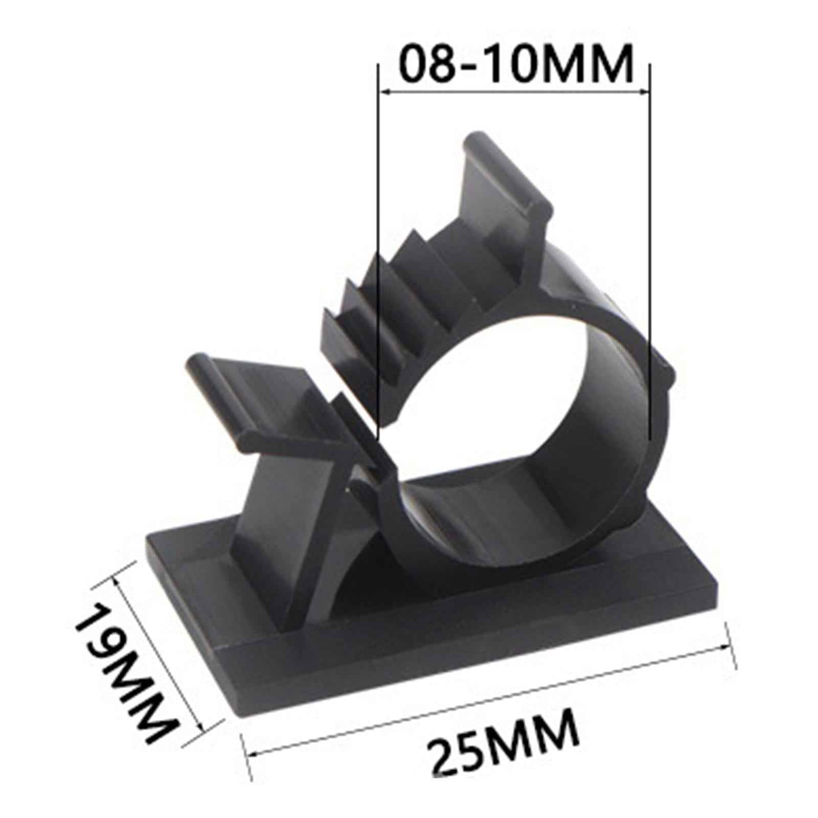 Self-Adhesive Cord Wire Line Organizer 100x for Desktop Kitchen Data Cables 8mm-10mm