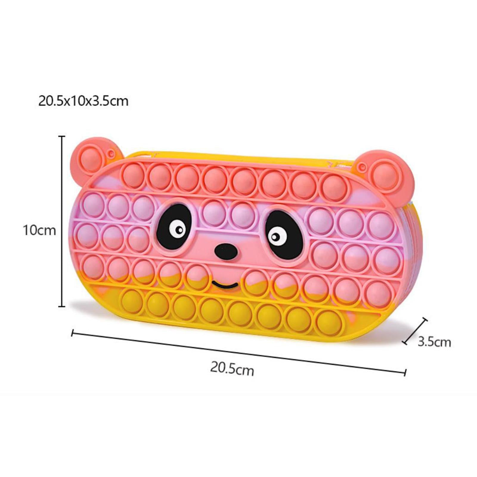 Bubble Pencil Box with Zipper Storage for School Supplies office Multicolor