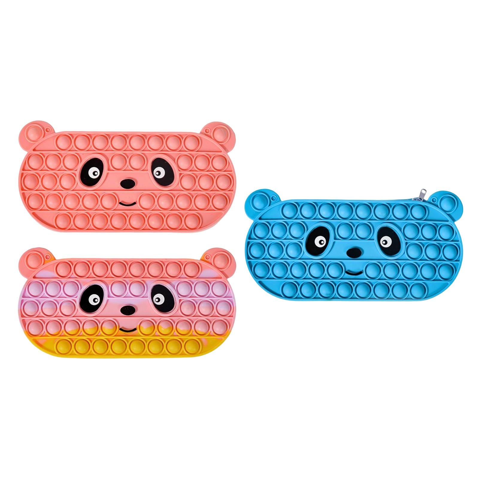 Bubble Pencil Box with Zipper Storage for School Supplies office Multicolor