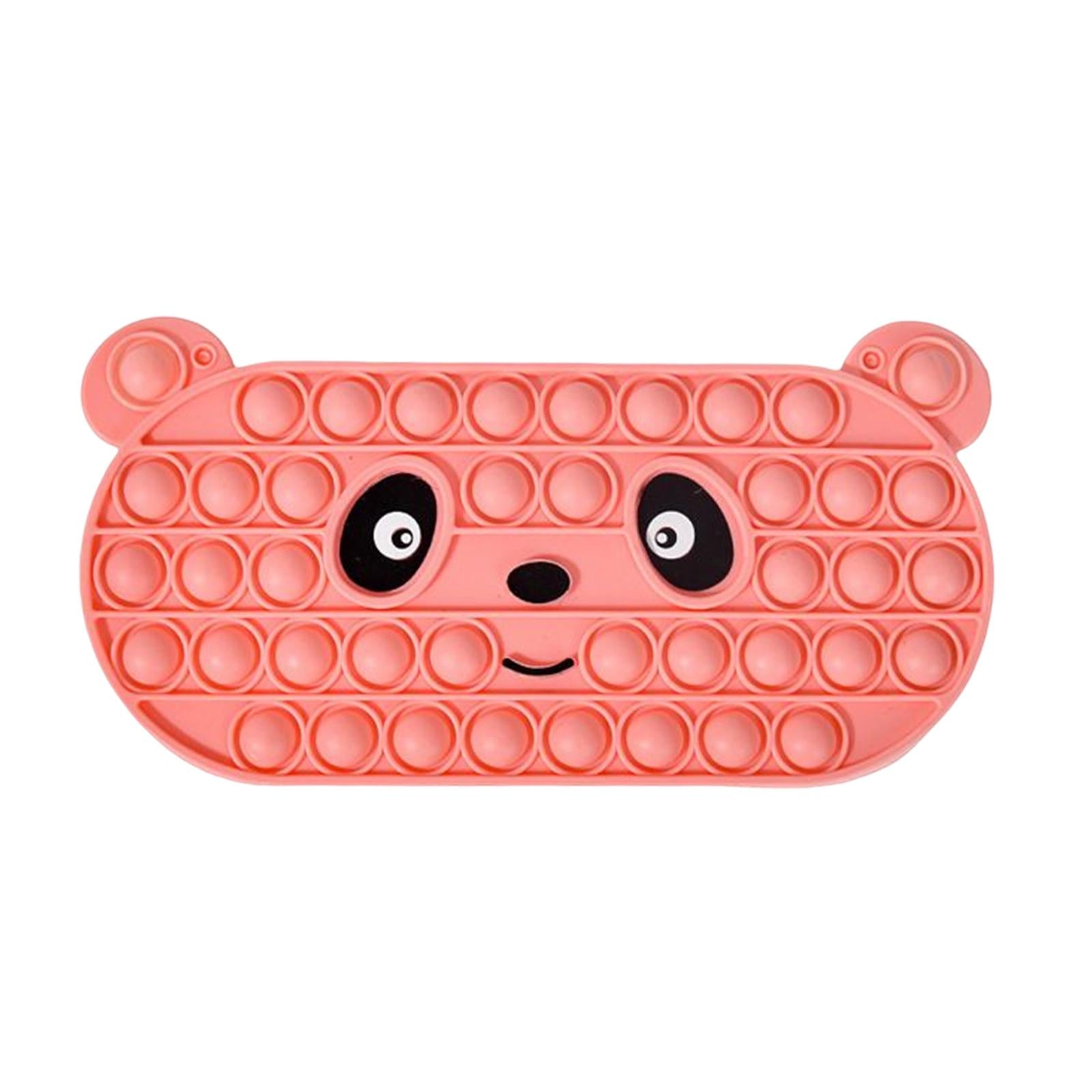 Bubble Pencil Box with Zipper Storage for School Supplies office Pink