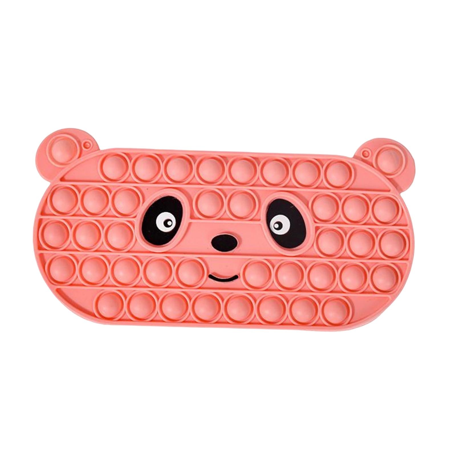 Bubble Pencil Box with Zipper Storage for School Supplies office Pink