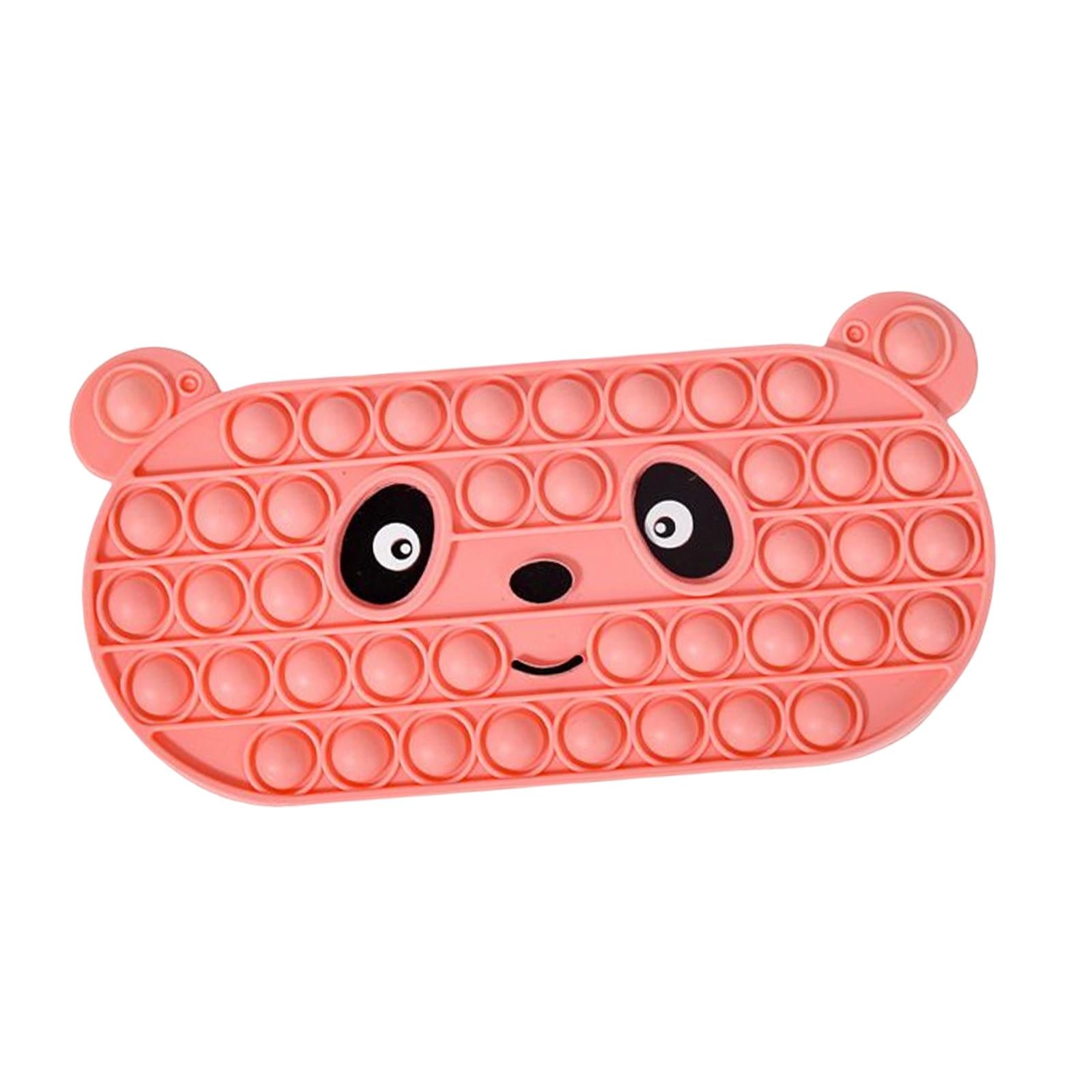 Bubble Pencil Box with Zipper Storage for School Supplies office Pink