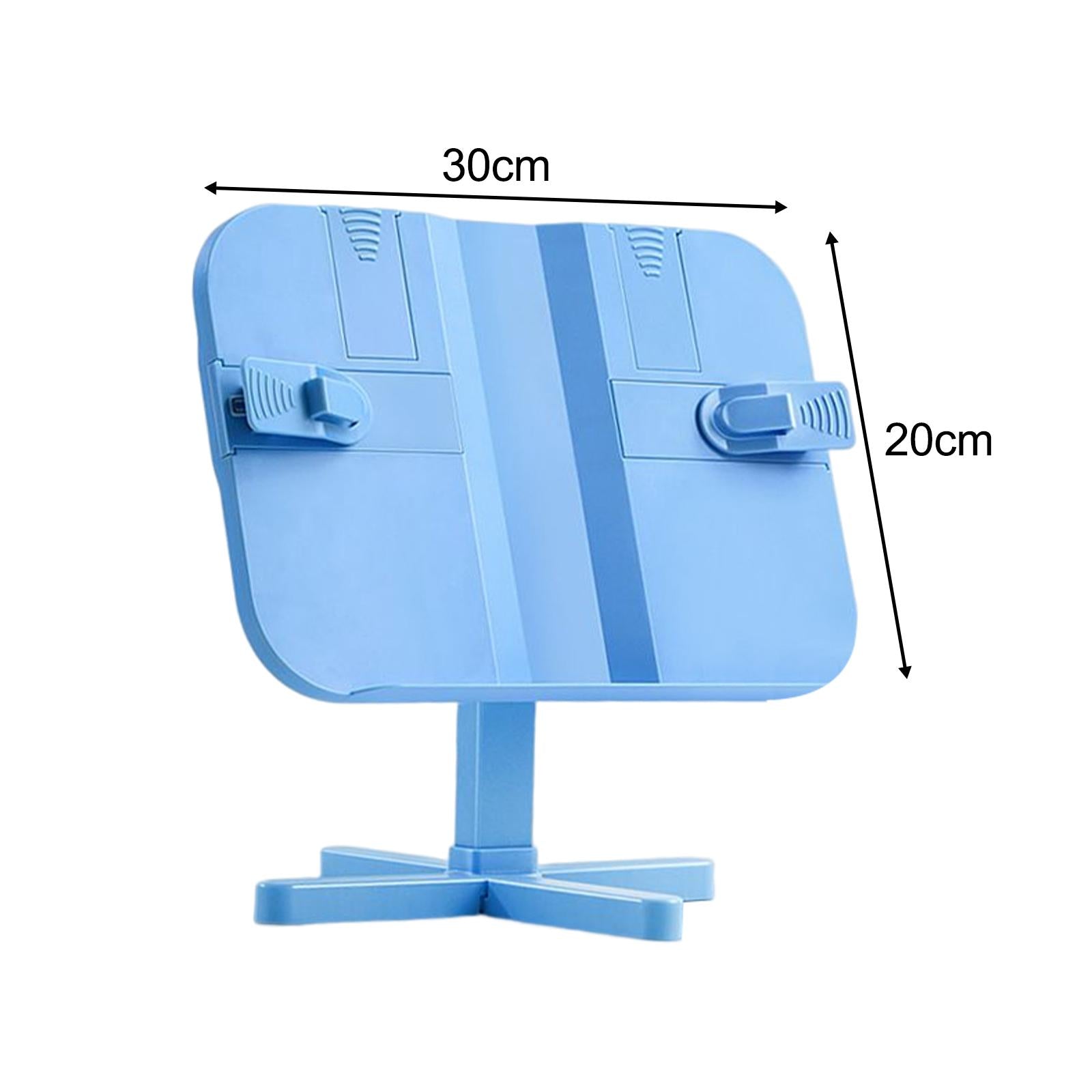 reading book stand Gifts Lightweight Shelf Reading Rest for Reading Recipes Adjustable Blue