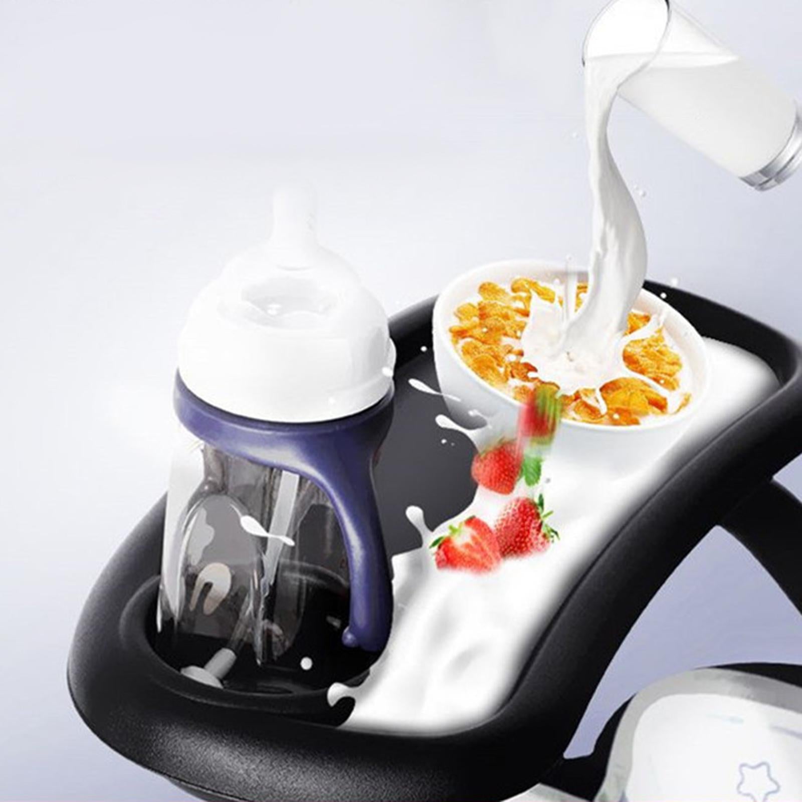 Baby Stroller Tray Dinner Table Detachable Drinks Holder for Eating Travel White