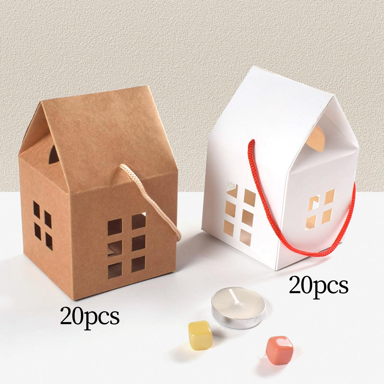Creative Candy Packing Box Cardboard Box Gift for Valentine Birthday Party White
