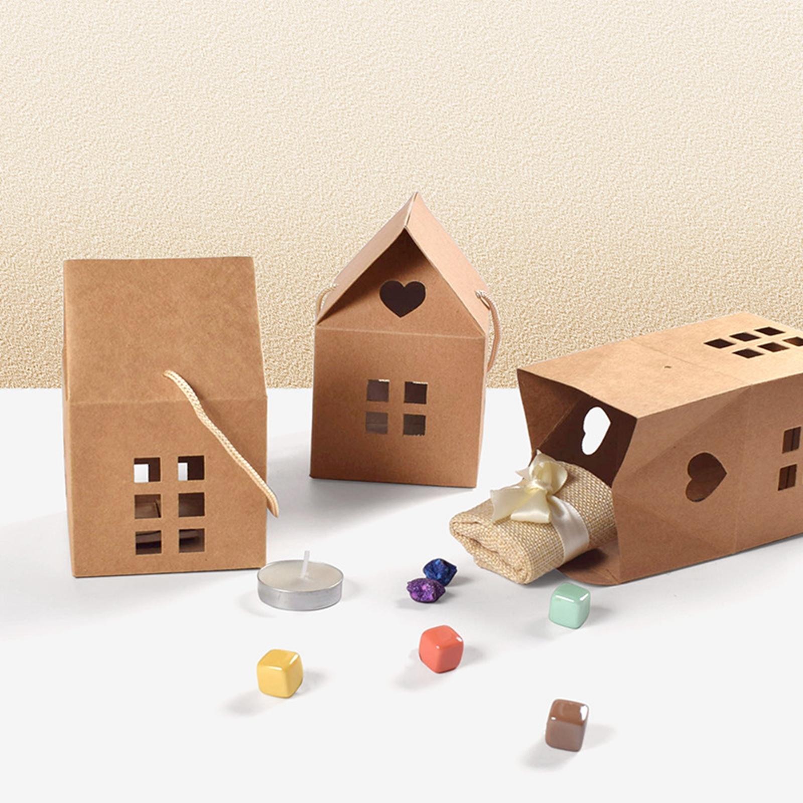 Creative Candy Packing Box Cardboard Box Gift for Valentine Birthday Party White