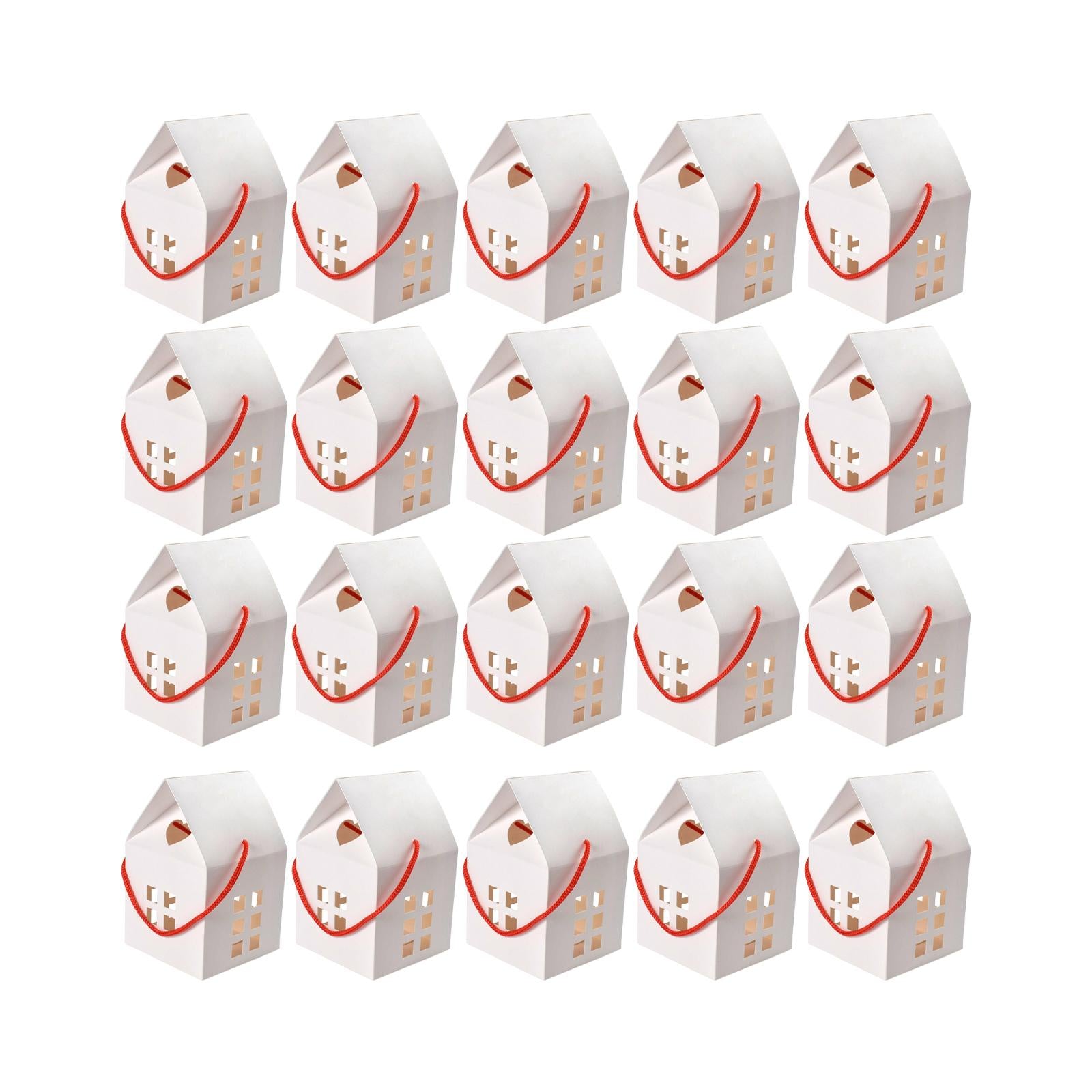 Creative Candy Packing Box Cardboard Box Gift for Valentine Birthday Party White