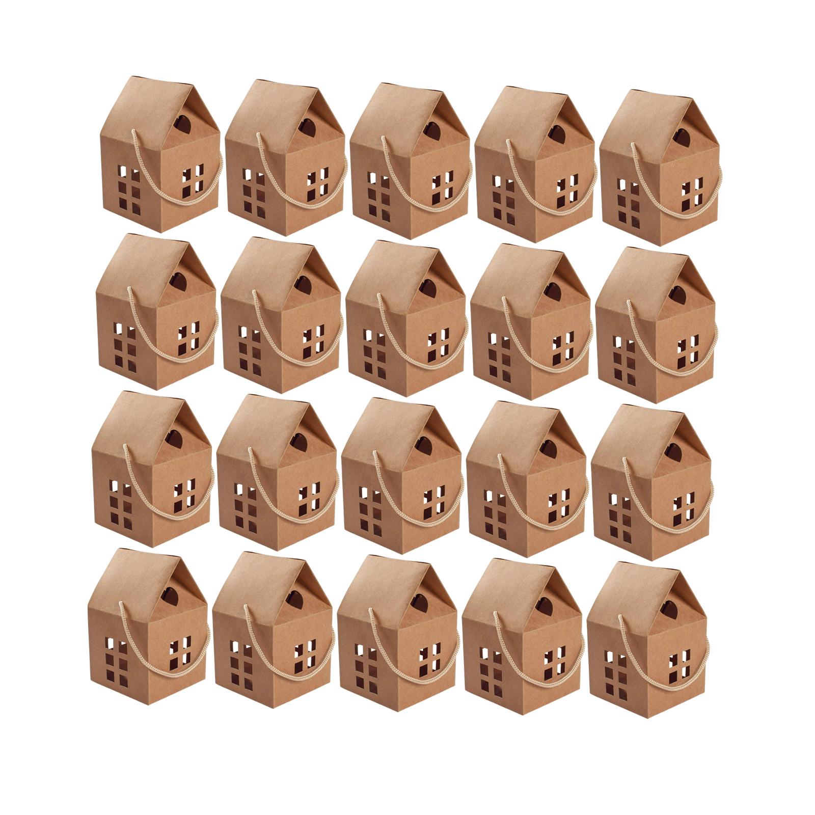Creative Candy Packing Box Cardboard Box Gift for Valentine Birthday Party Brown