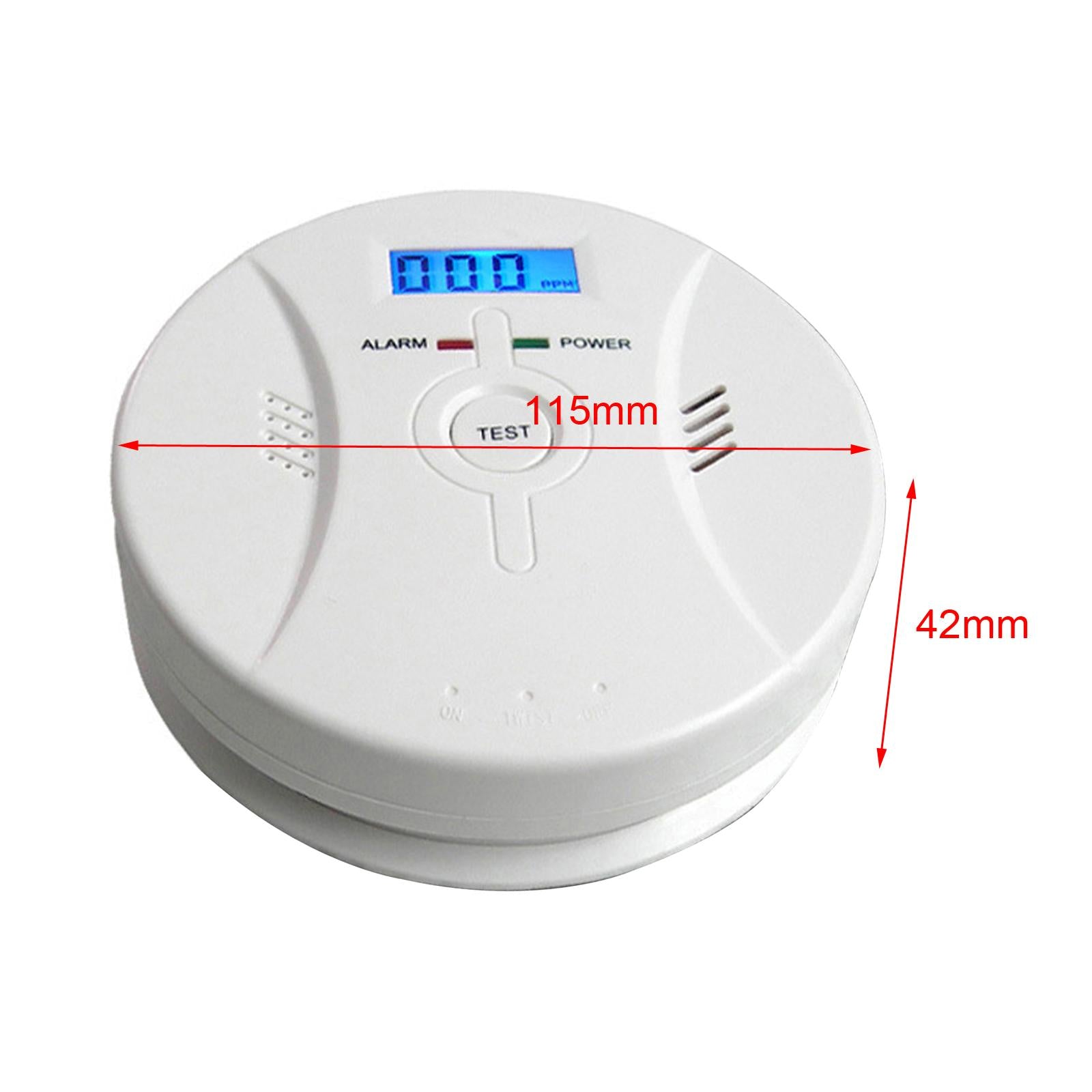 Smoke and Carbon Monoxide Detector Alarm Ceiling Mounted for Basement Attics